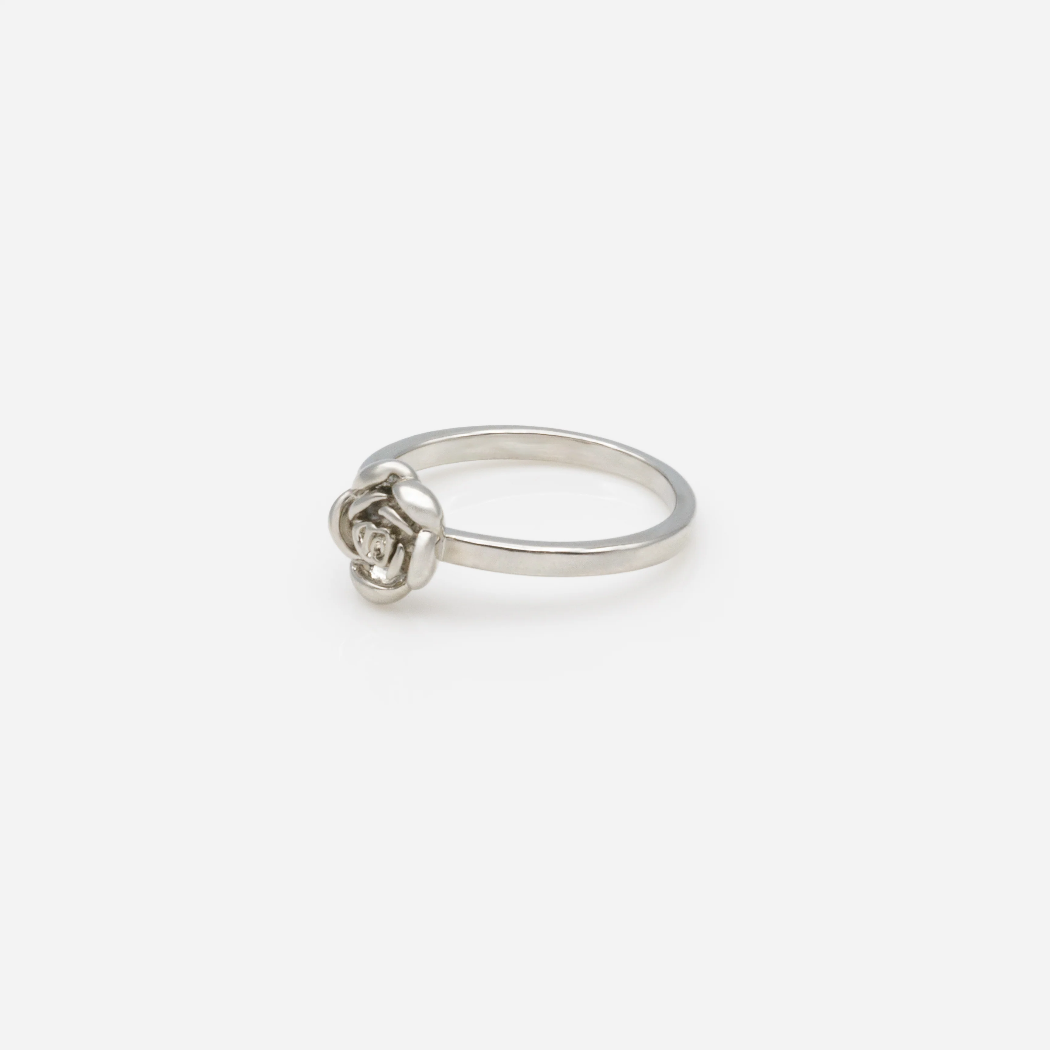 Bague rose argentée - Image 2