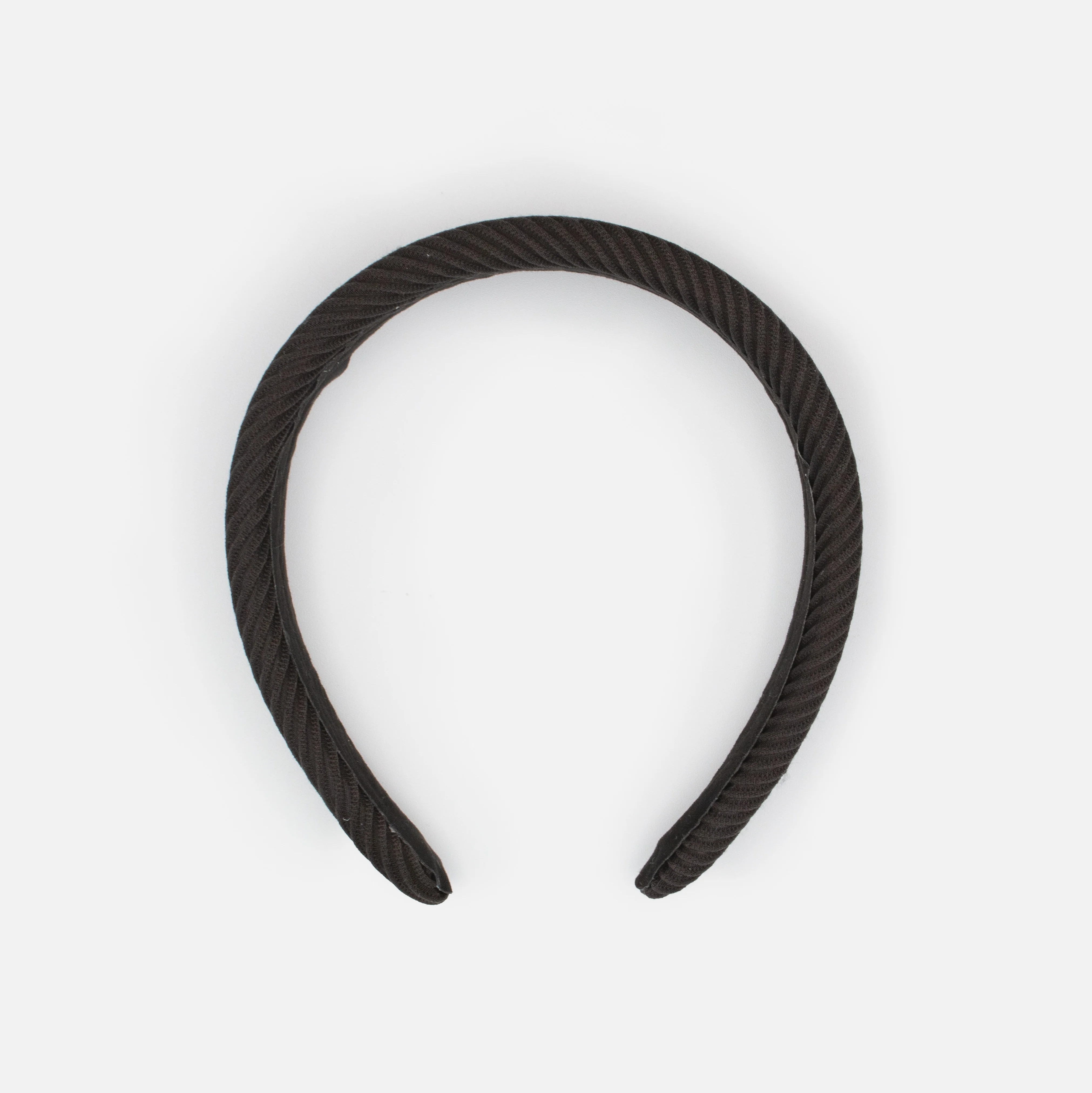 Bandeau noir côtelé - Image 2