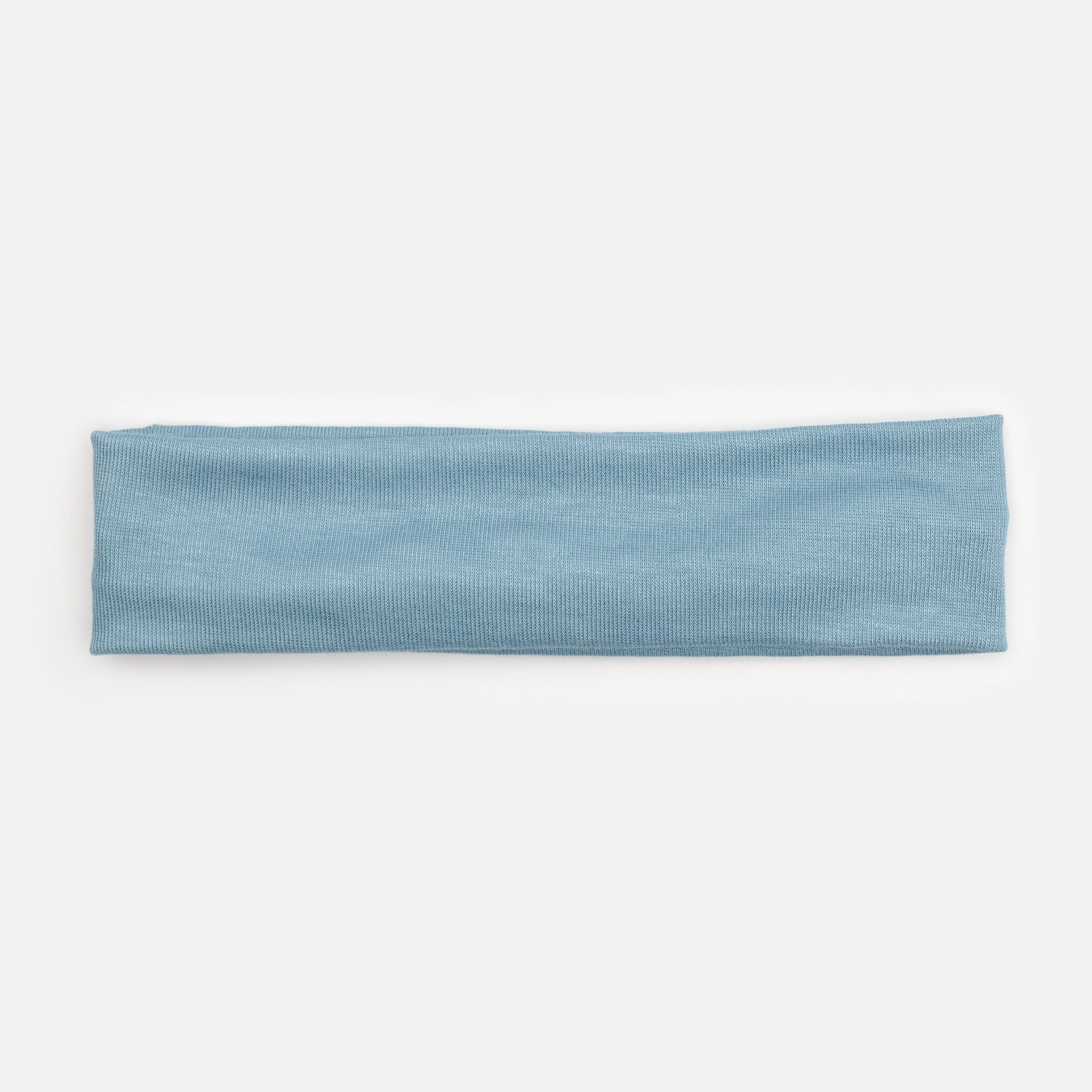 Bandeau souple en tissu bleu pâle