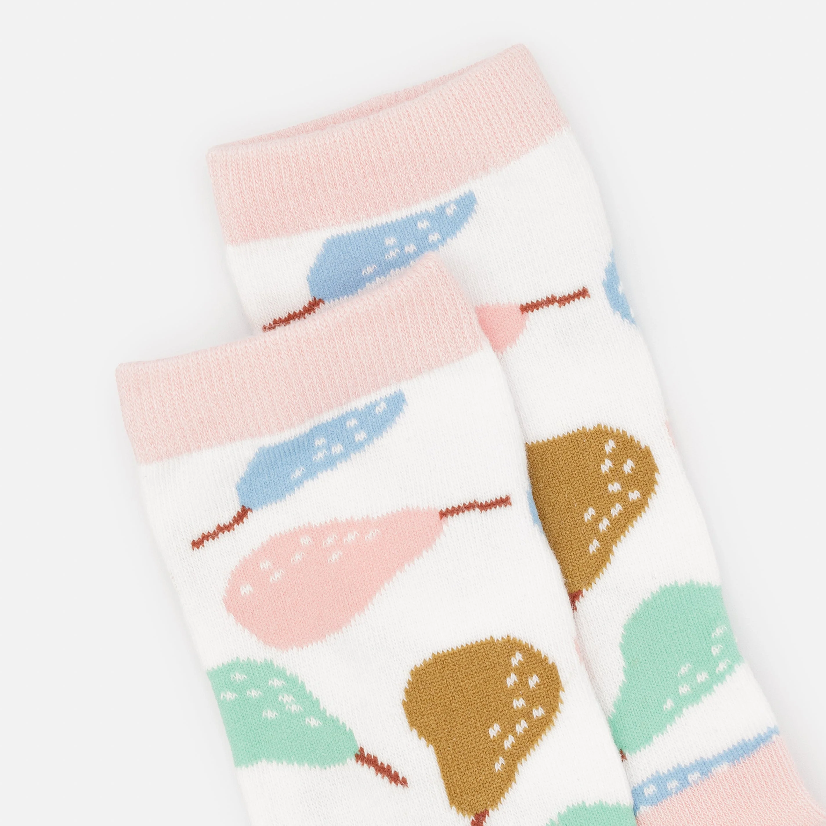 Bas blancs avec poires multicolores - Image 2