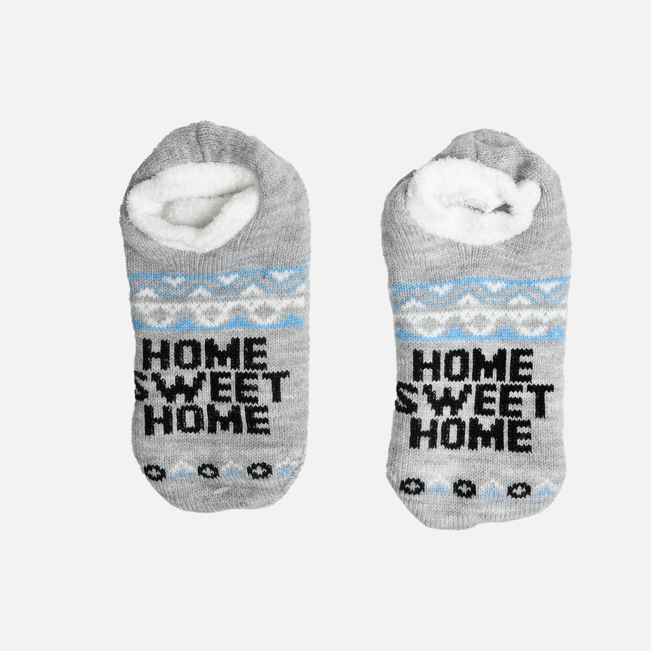 Bas pantoufles cheville « Home sweet home »