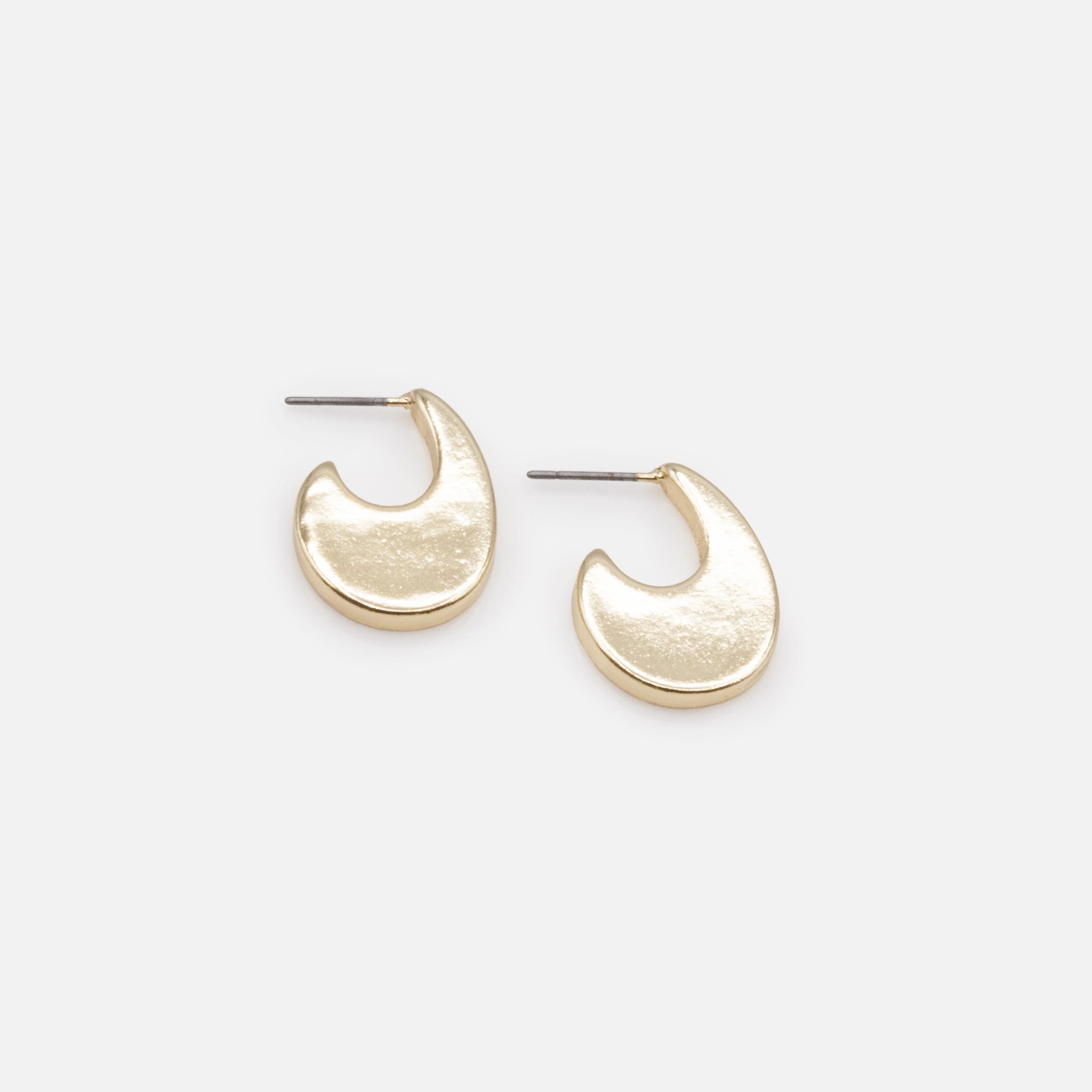 Boucles d'oreilles crochets dorés - Image 2