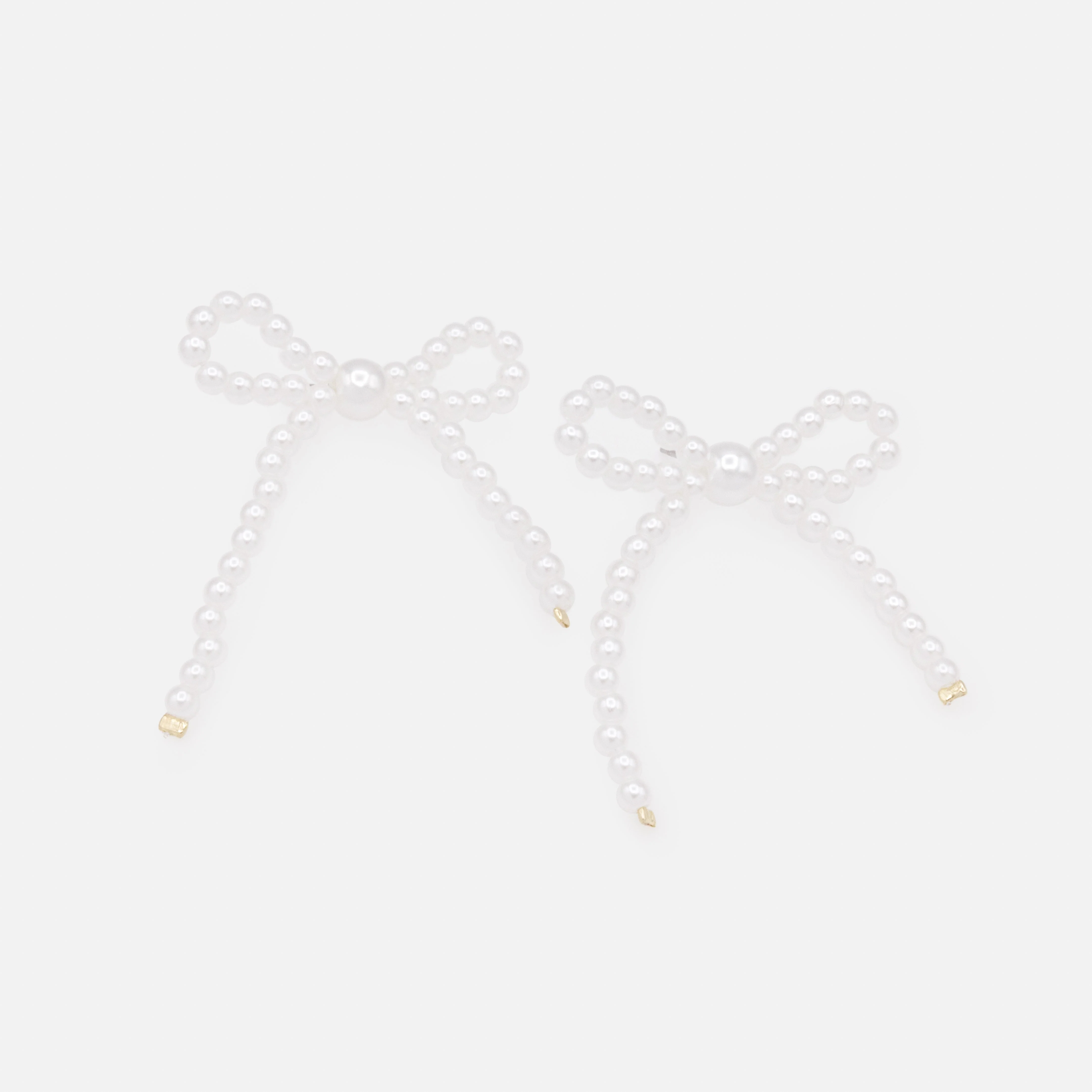 Boucles d'oreilles de perles en forme de boucle - Image 2