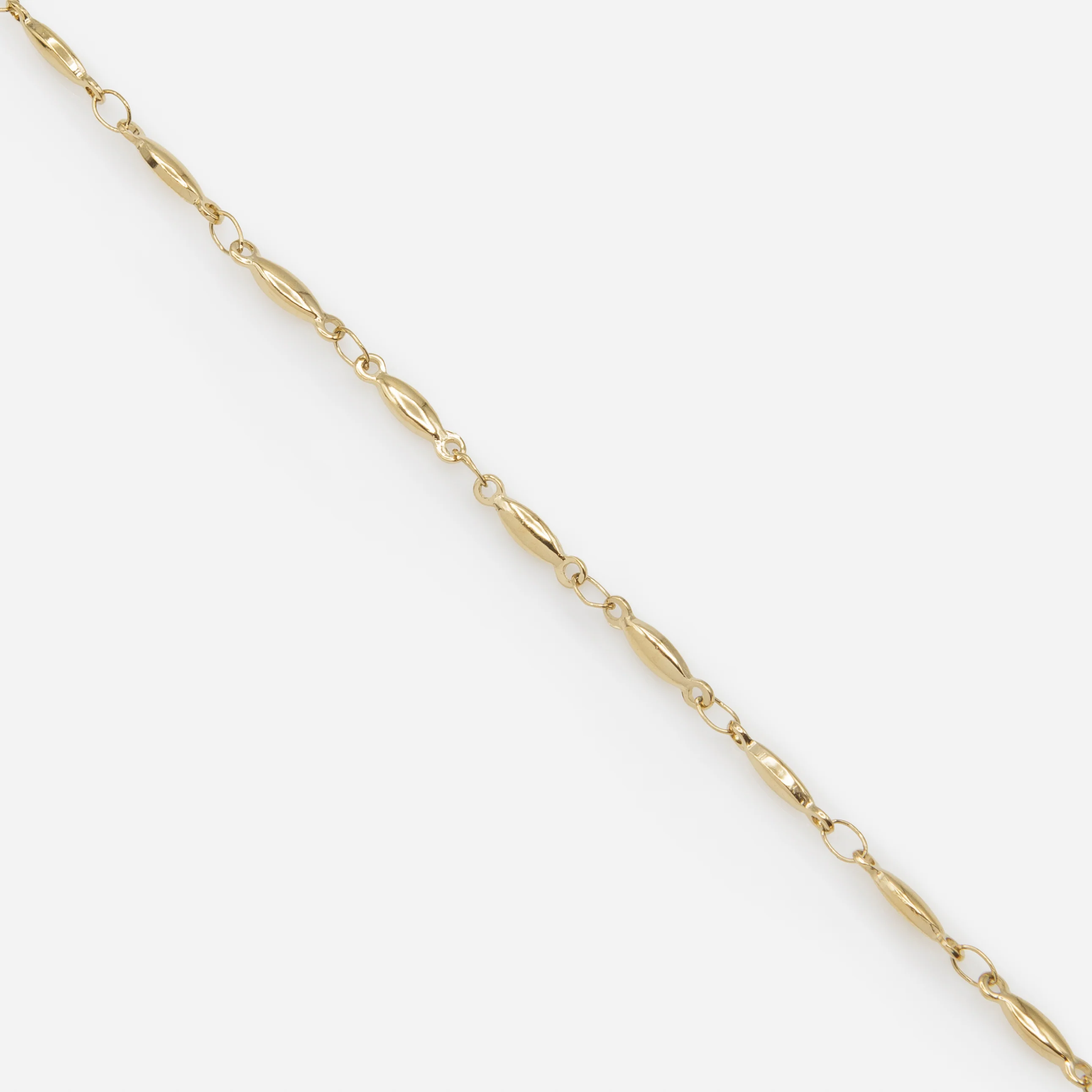 Bracelet doré à mailles allongées en acier inoxydable - Image 3