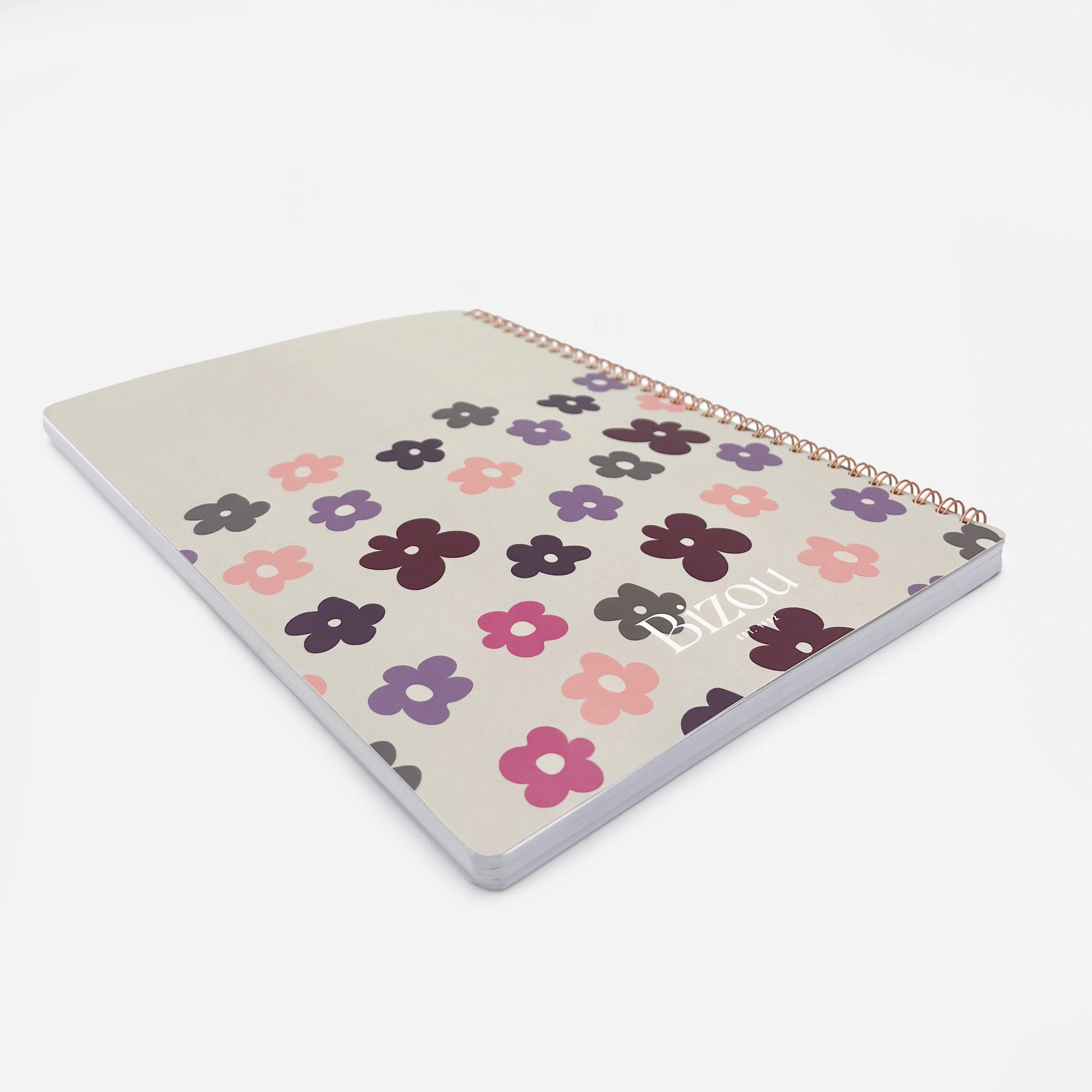 Cahier fleuri à spirale - Image 3