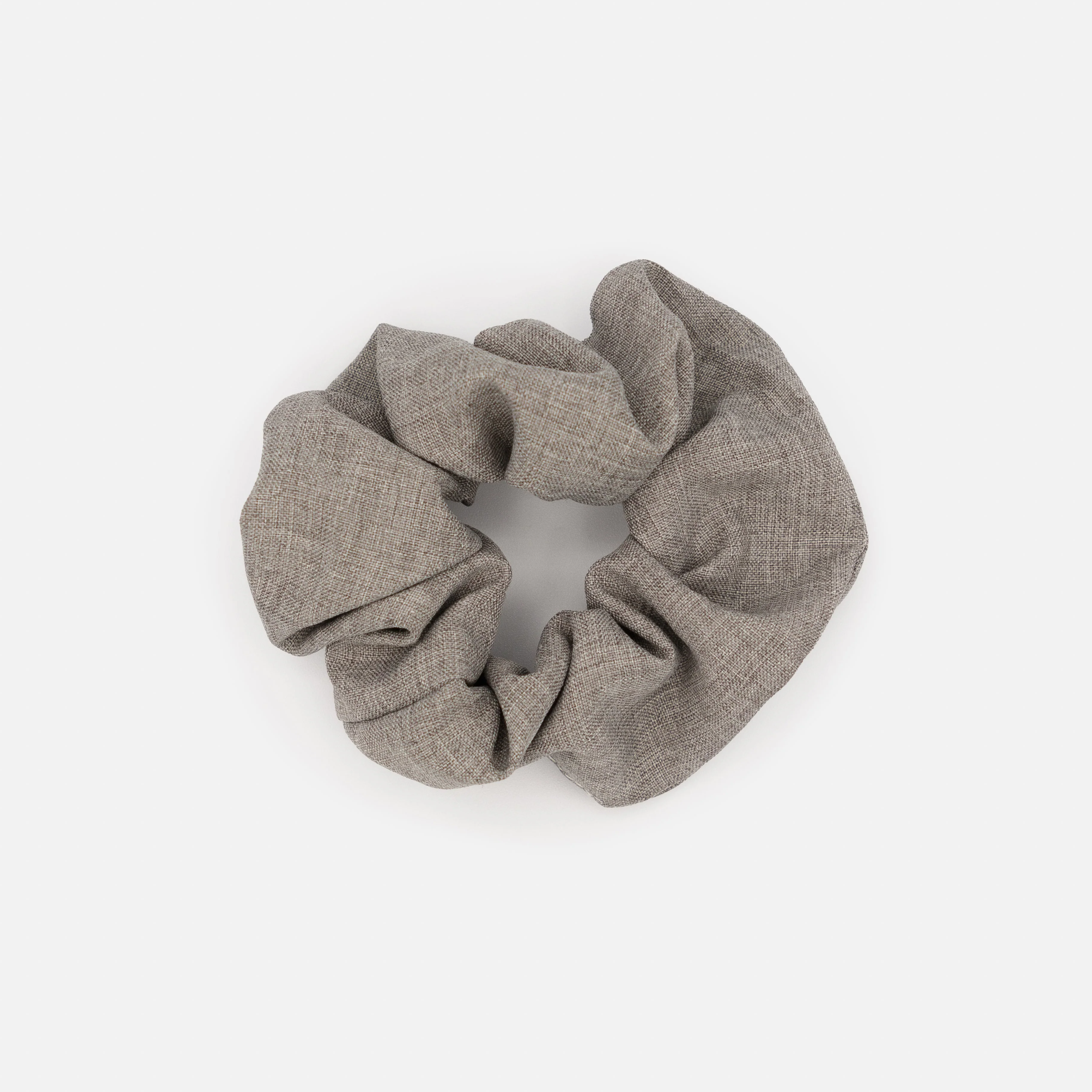 Chouchou gris en lin - Image 2