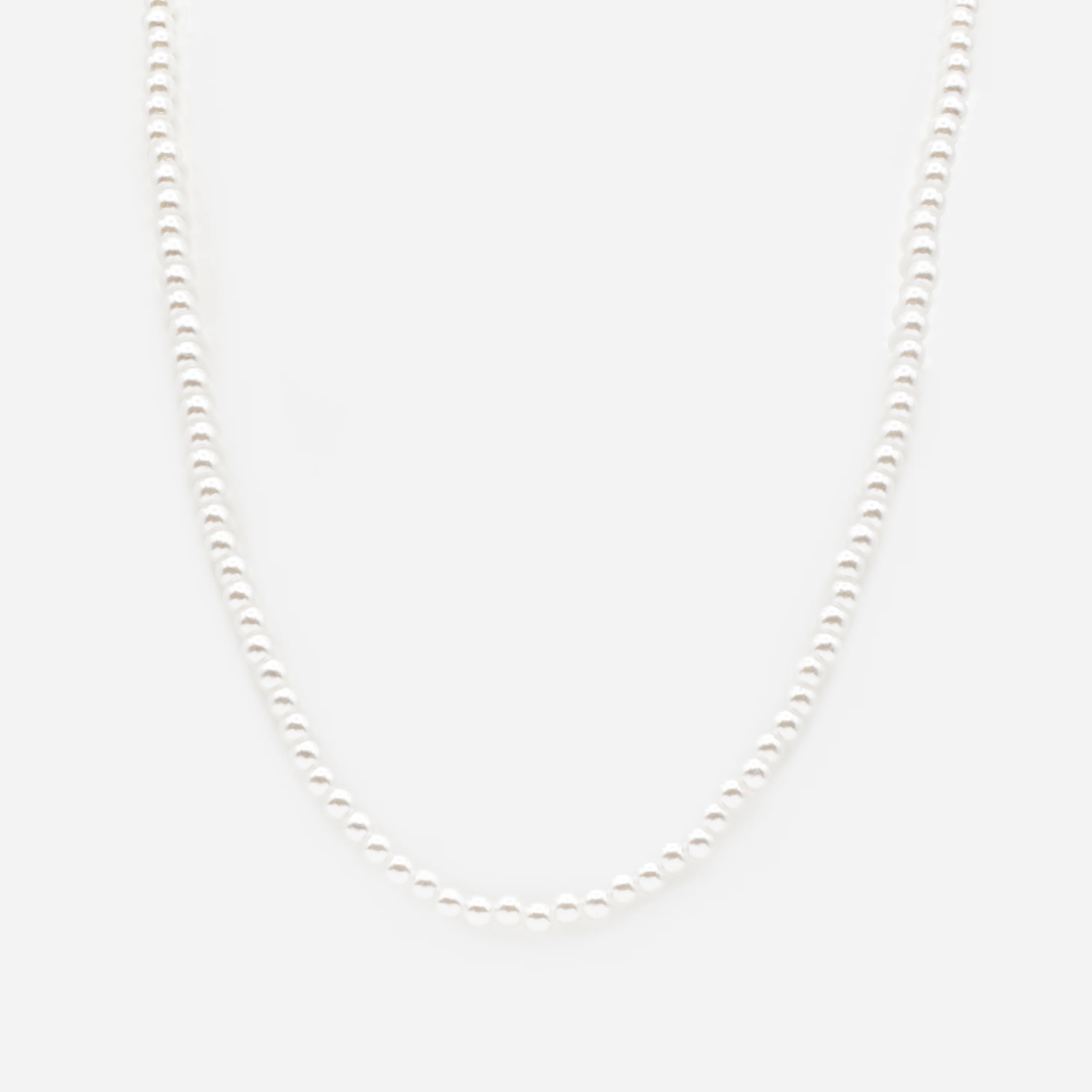 Collier de perles rondes 4 mm