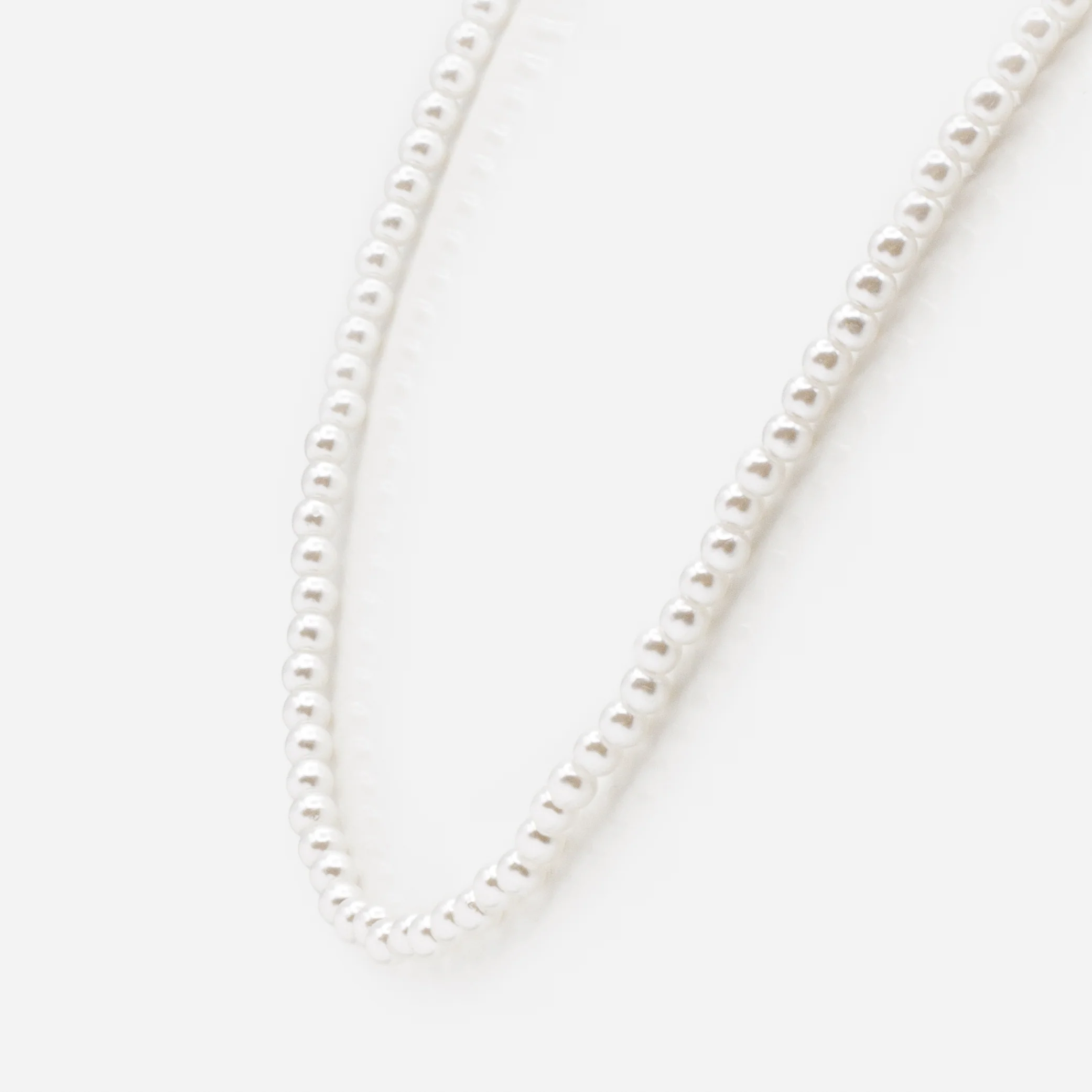 Collier de perles rondes 4 mm - Image 2
