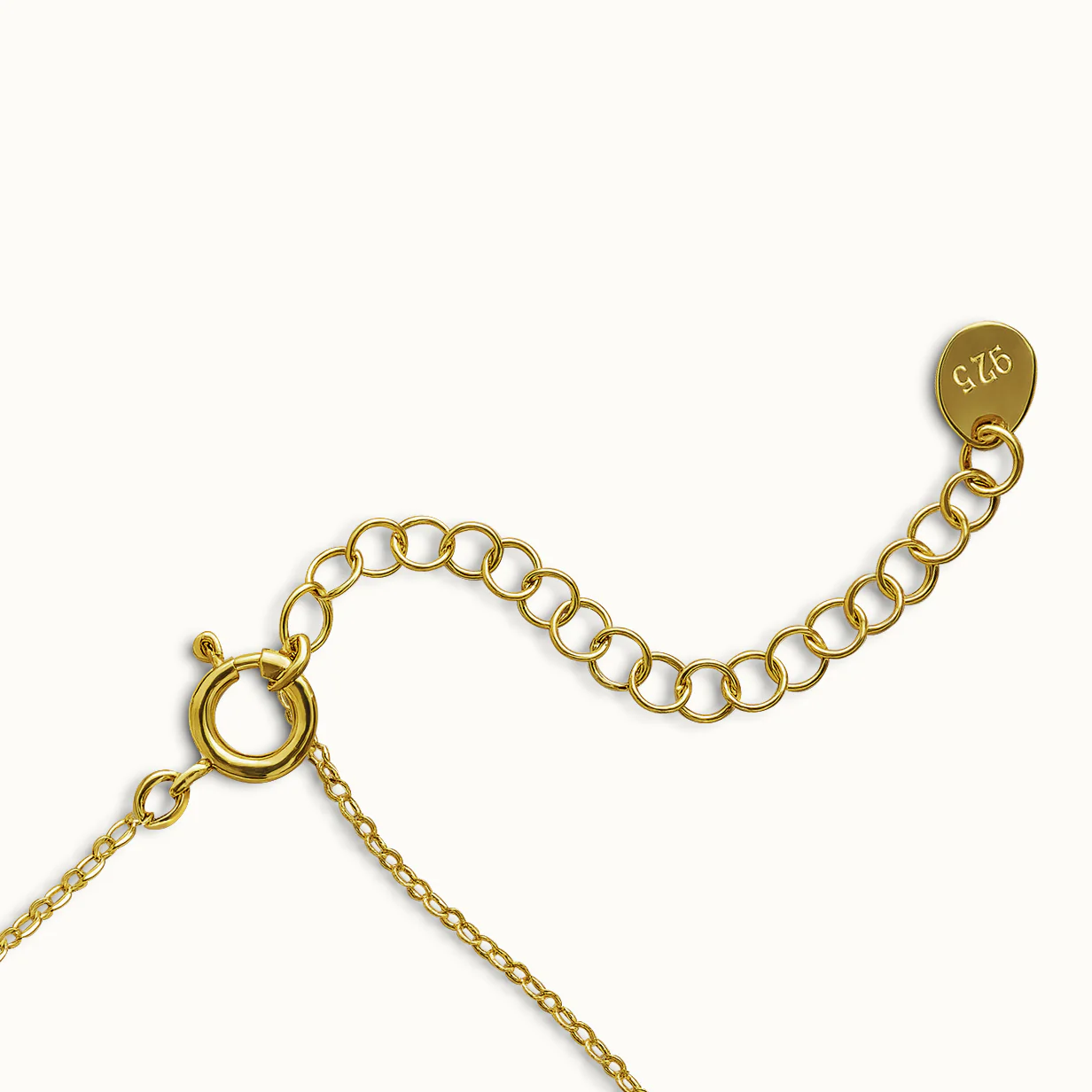 Collier en or vermeil avec duo de zircons cubiques - Image 3