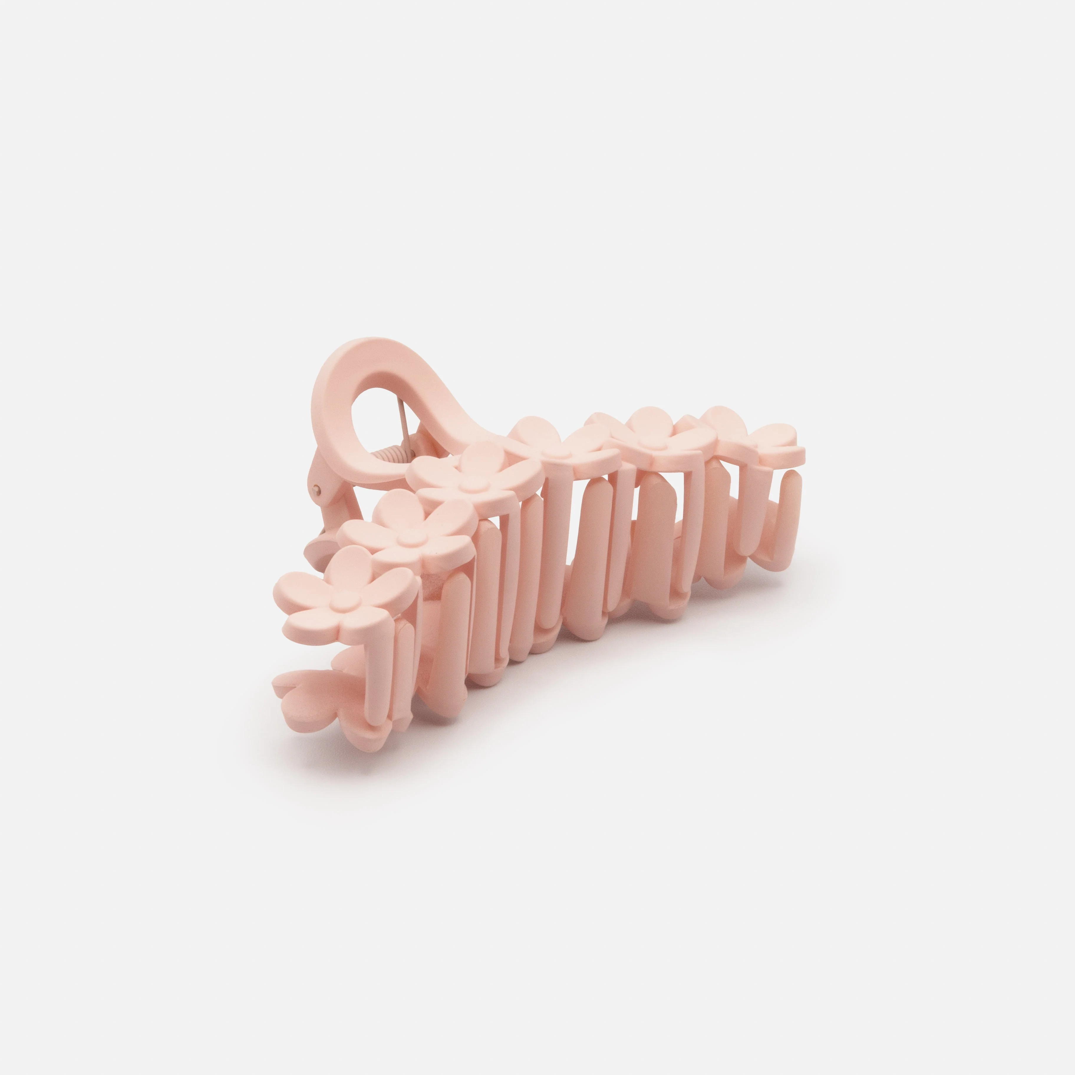Pince fleurs vieux rose en plastique au fini mat - Image 3