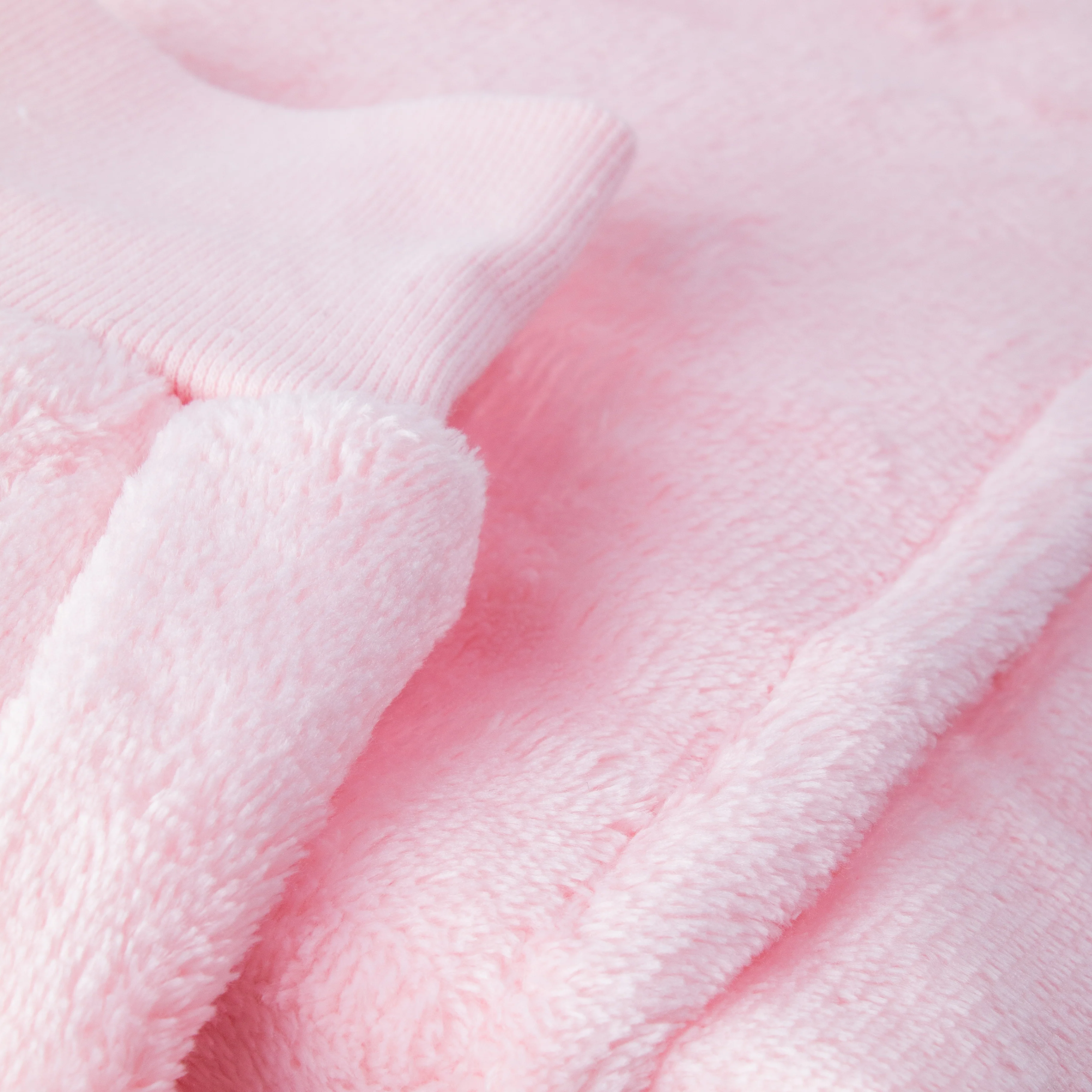 Couverture à capuche rose - Image 3