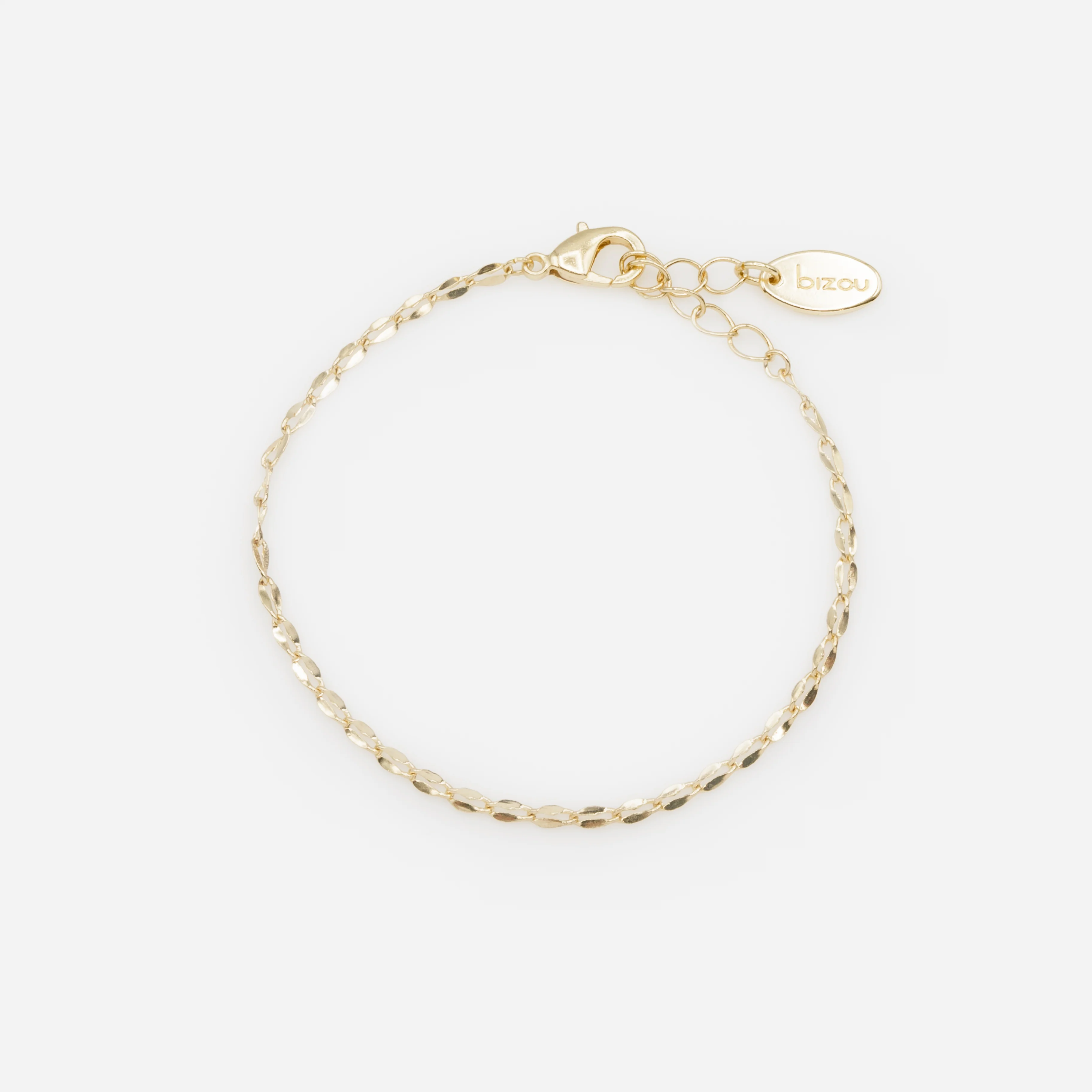 Ensemble de quatre bracelets dorés avec mailles originales - Image 5