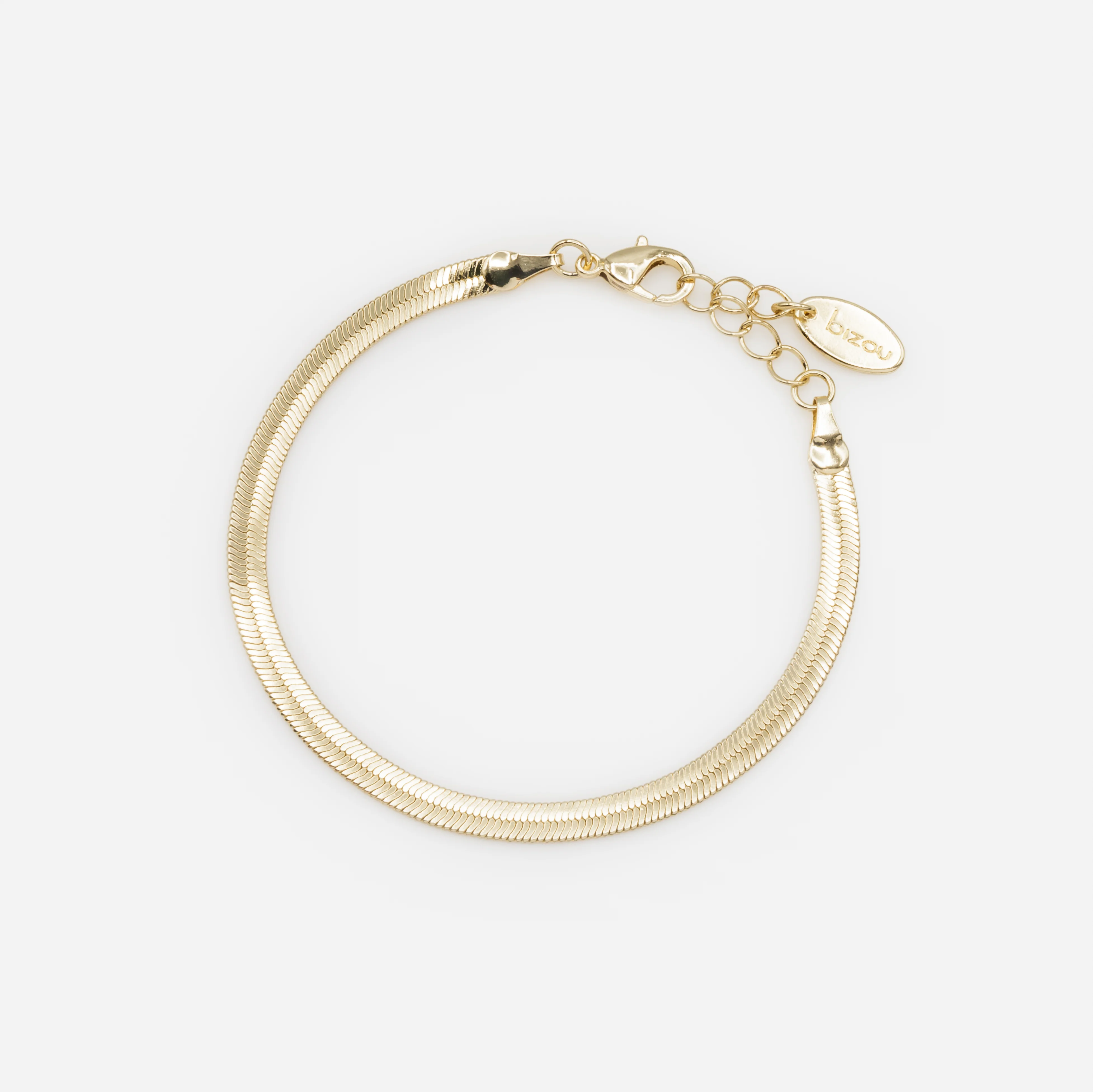 Ensemble de six bracelets dorés à mailles larges - Image 3