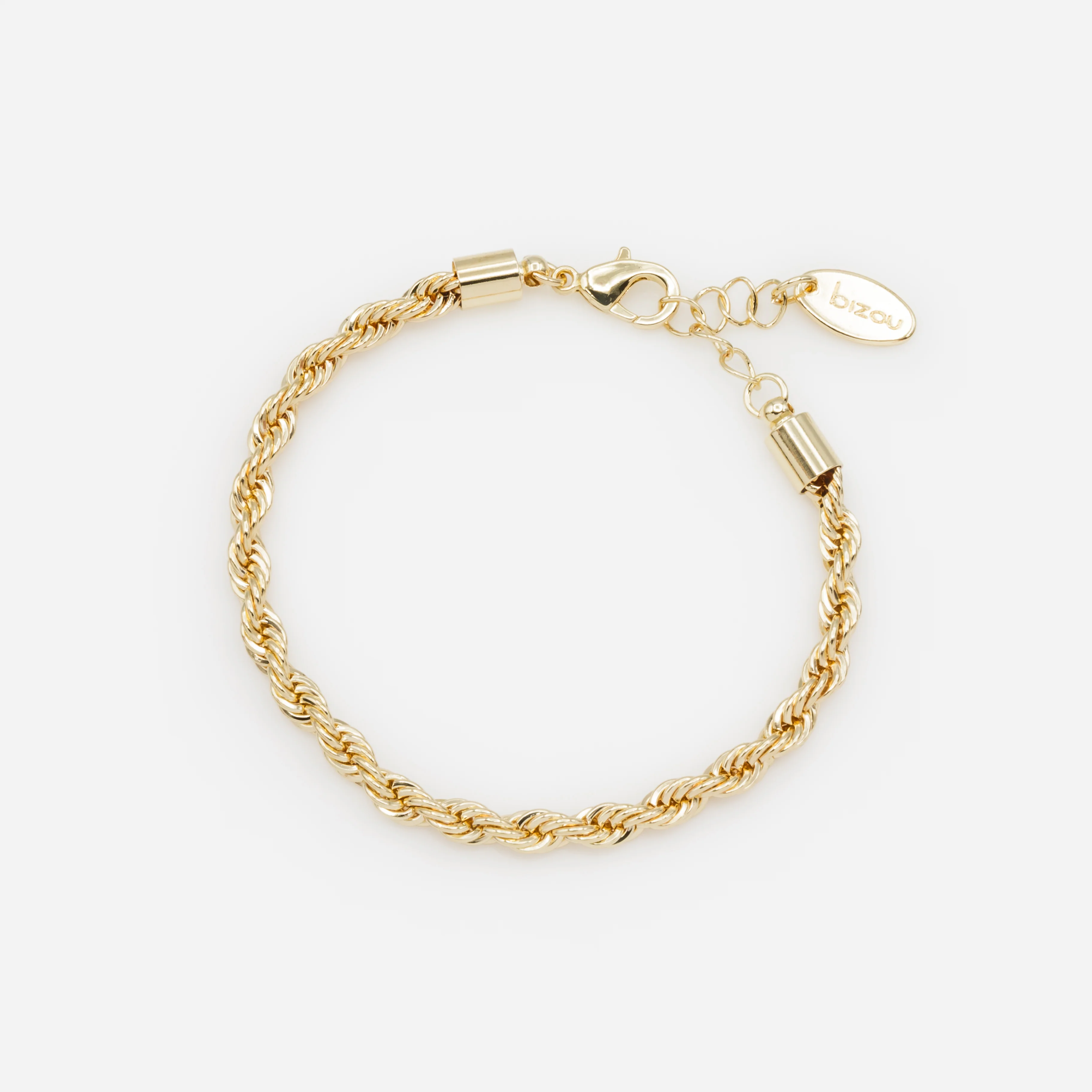 Ensemble de six bracelets dorés à mailles larges - Image 4