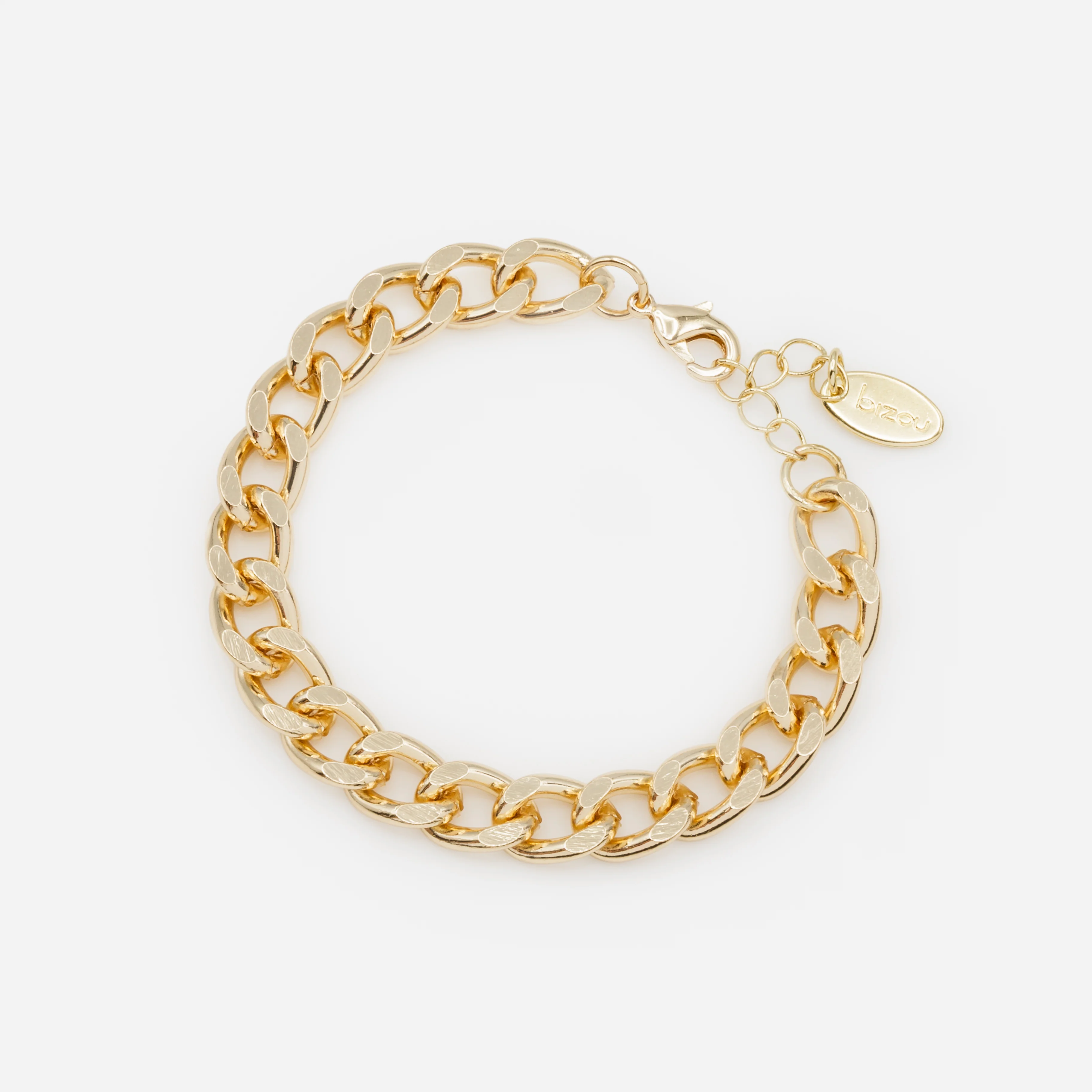 Ensemble de six bracelets dorés à mailles larges - Image 7