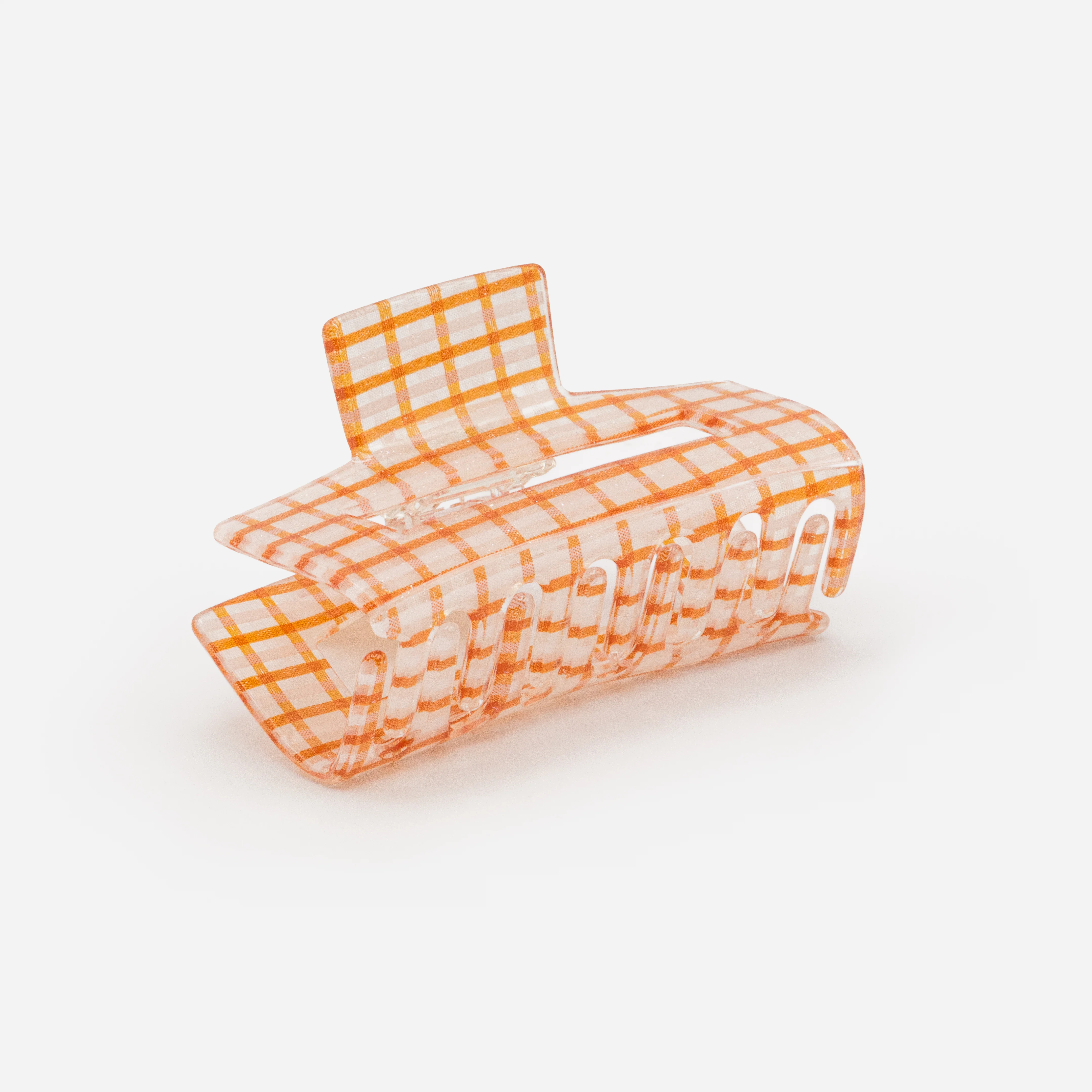 Grande pince à carreaux oranges et blancs - Image 3