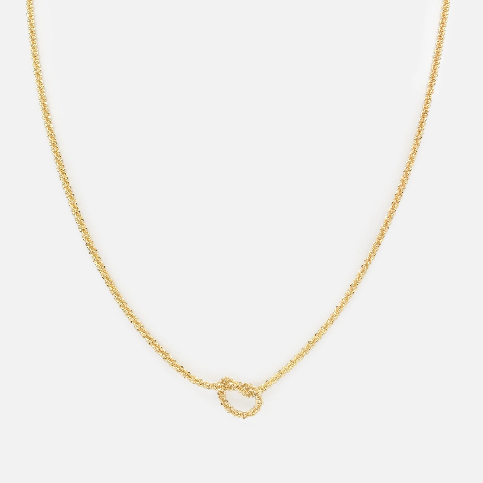 Collier doré petit nœud