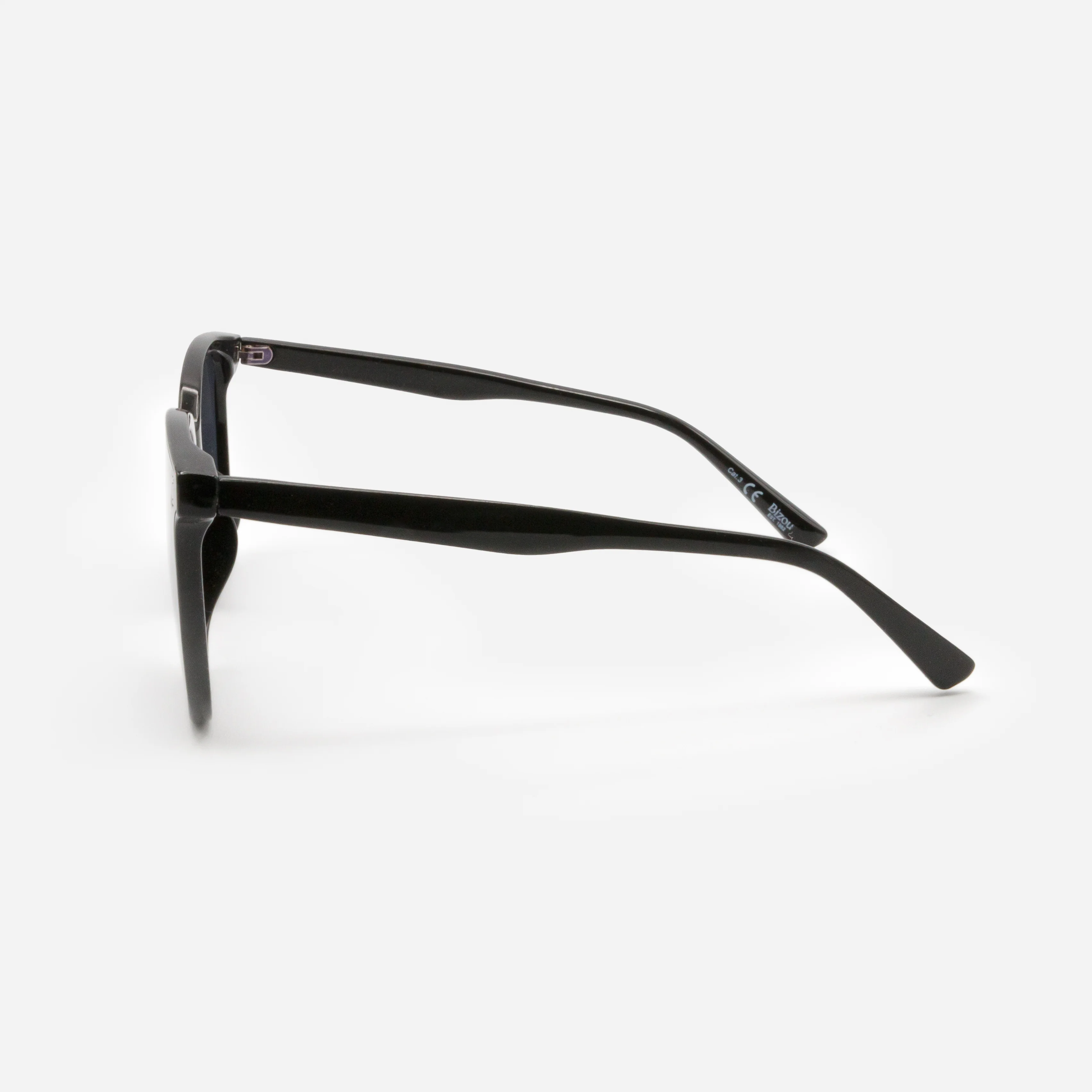 Lunettes de soleil noires avec verres noirs - Image 2