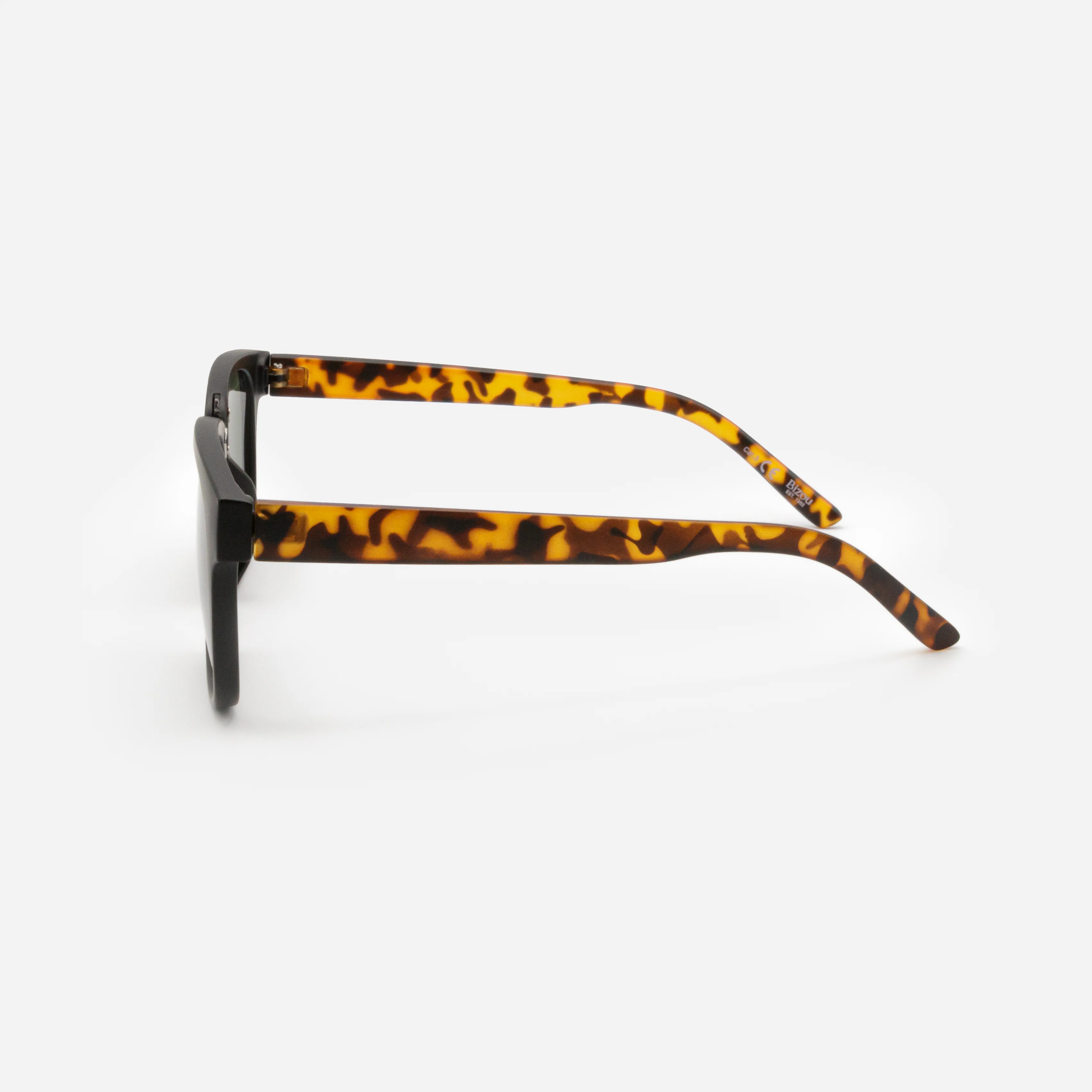 Lunettes de soleil noires et écaille de tortue - Image 2