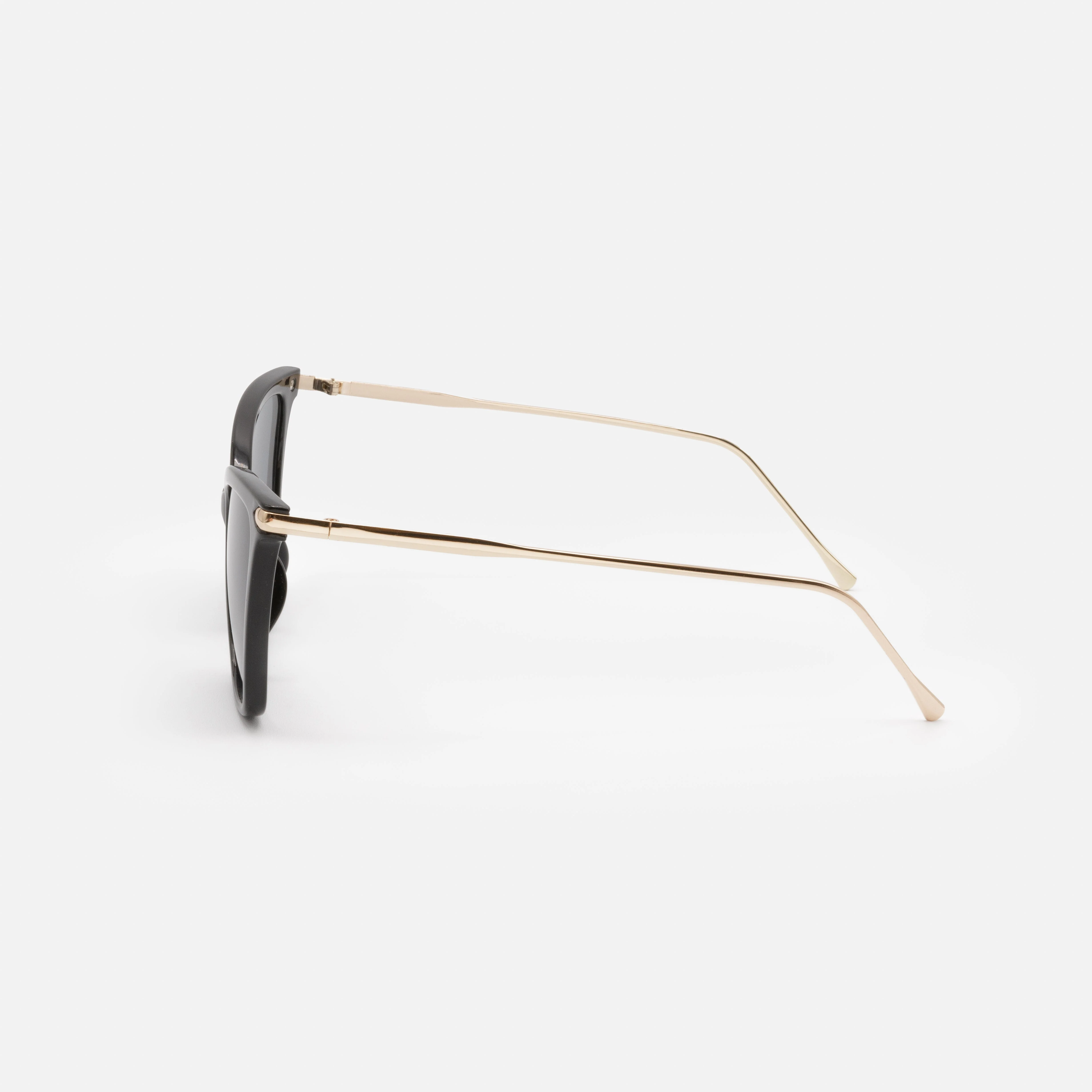 Lunettes de soleil noires et dorées avec verres foncés - Image 2