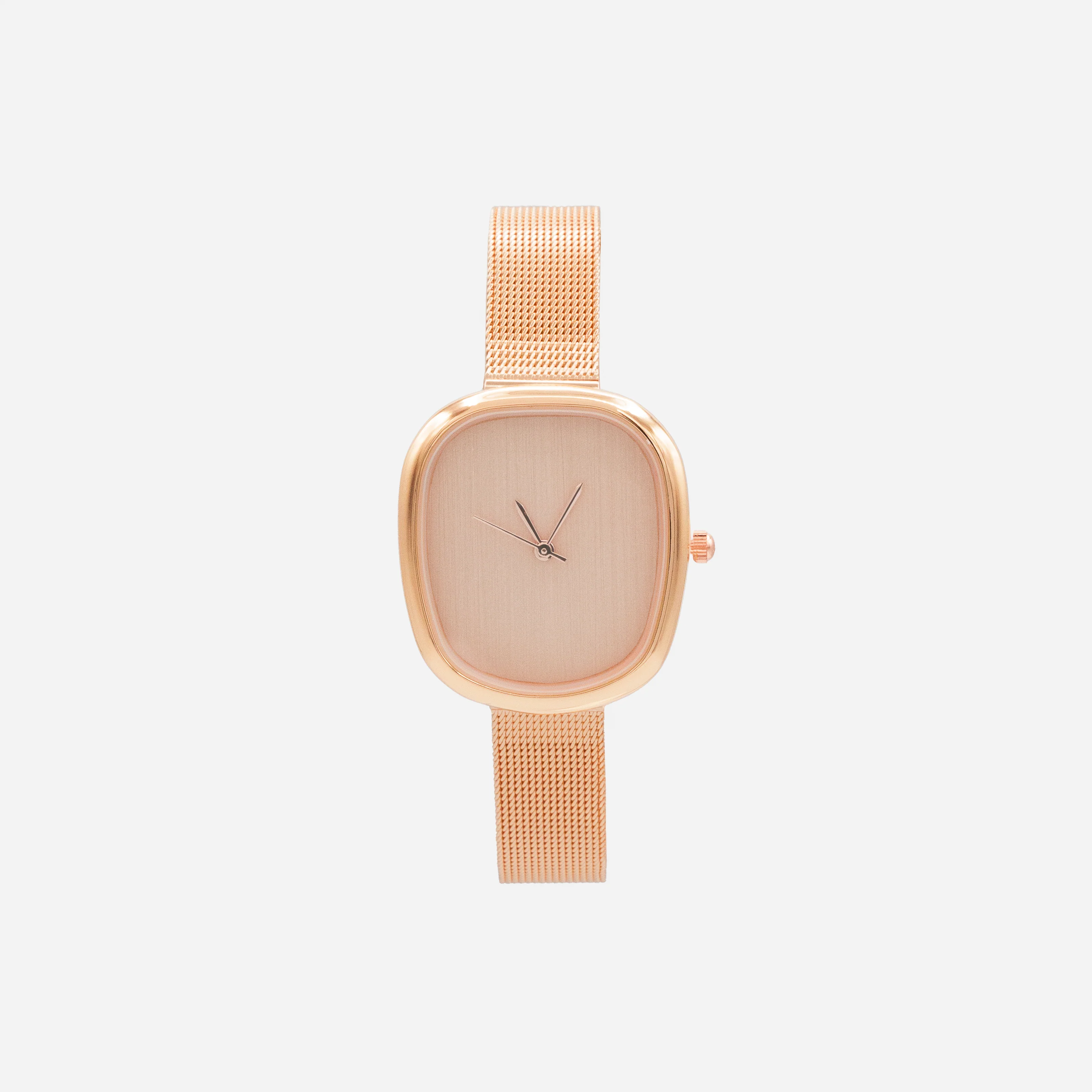 Montre rose doré en acier inoxydable