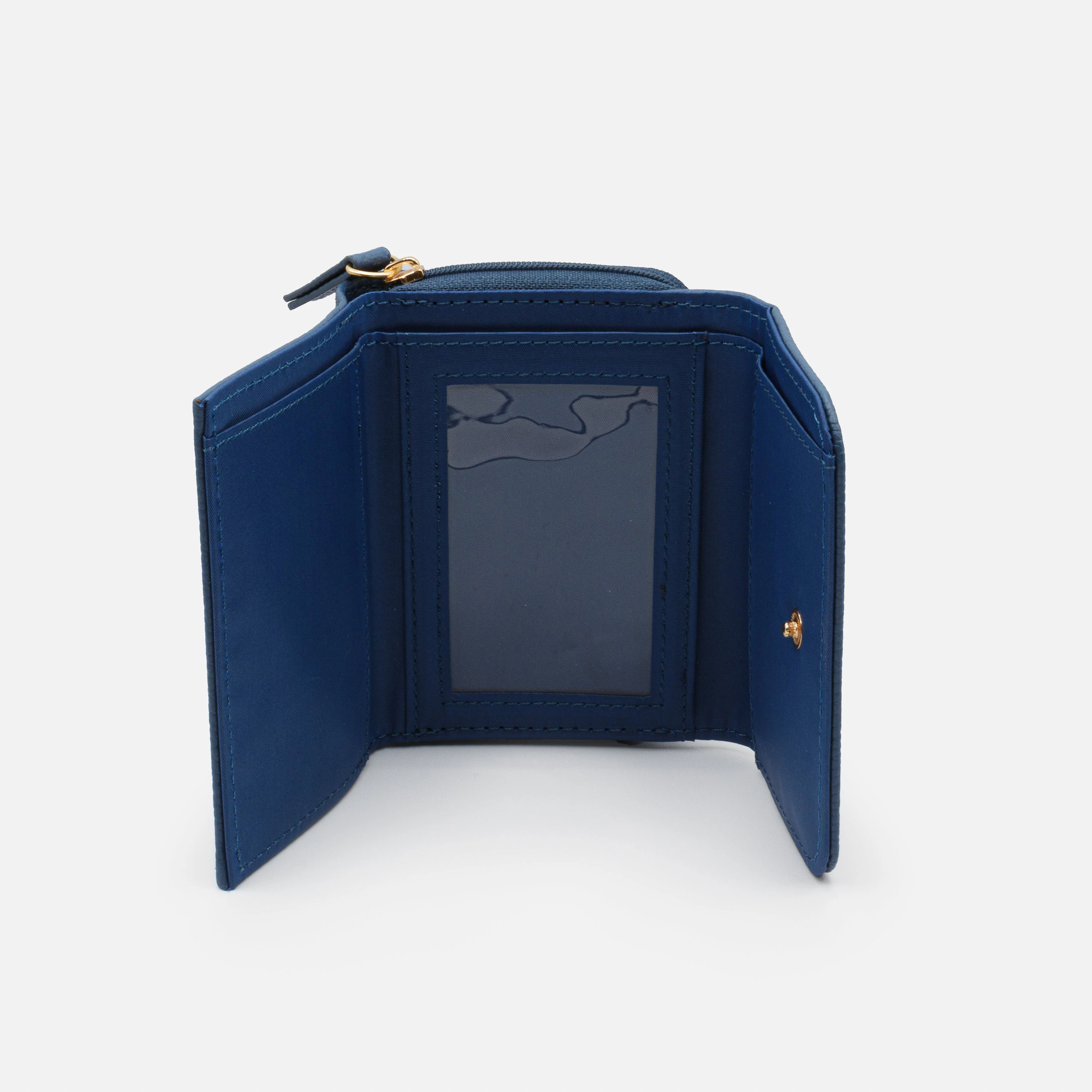 Petit portefeuille bleu foncé en PU - Image 3