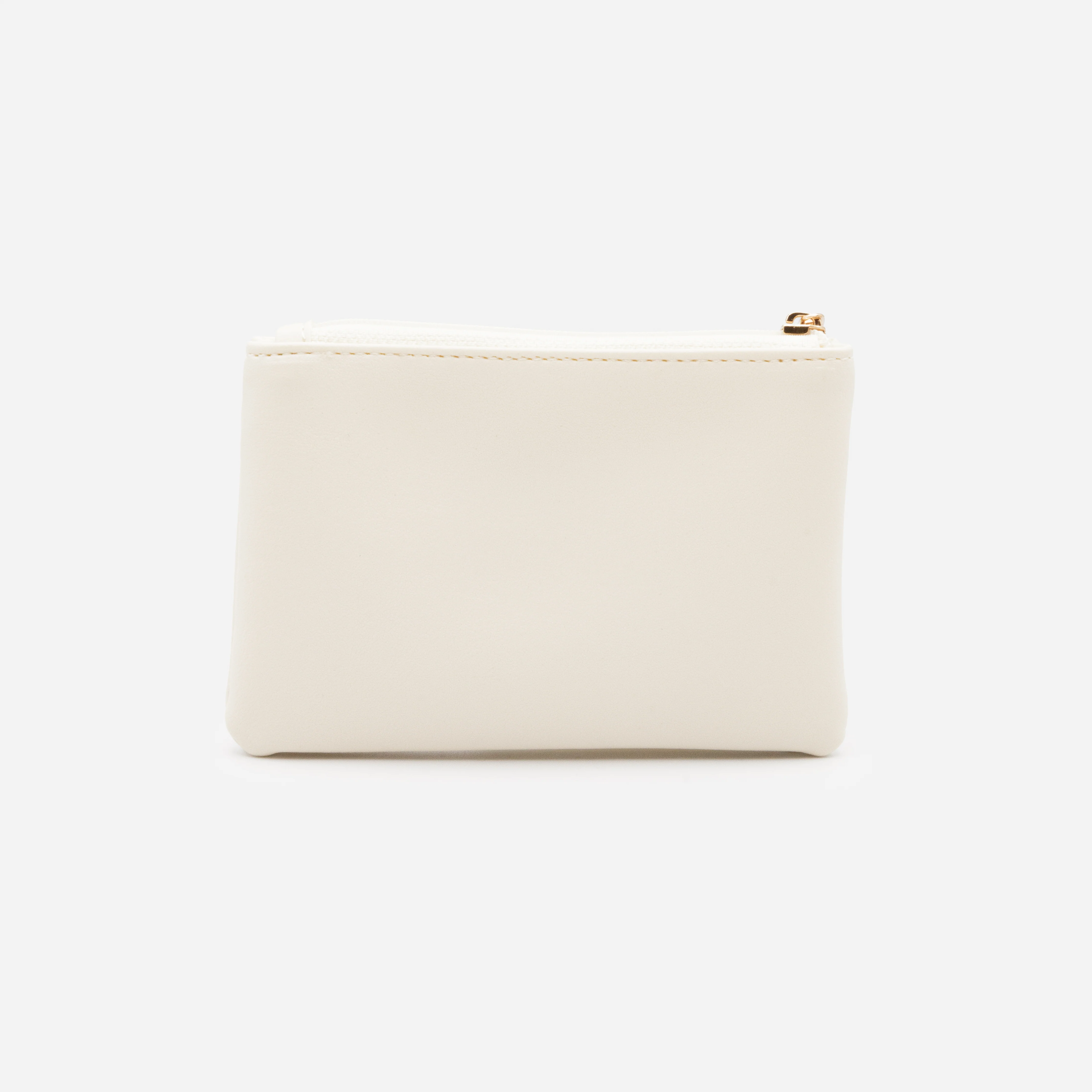 Petit porte-monnaie ivoire à pochette double - Image 3
