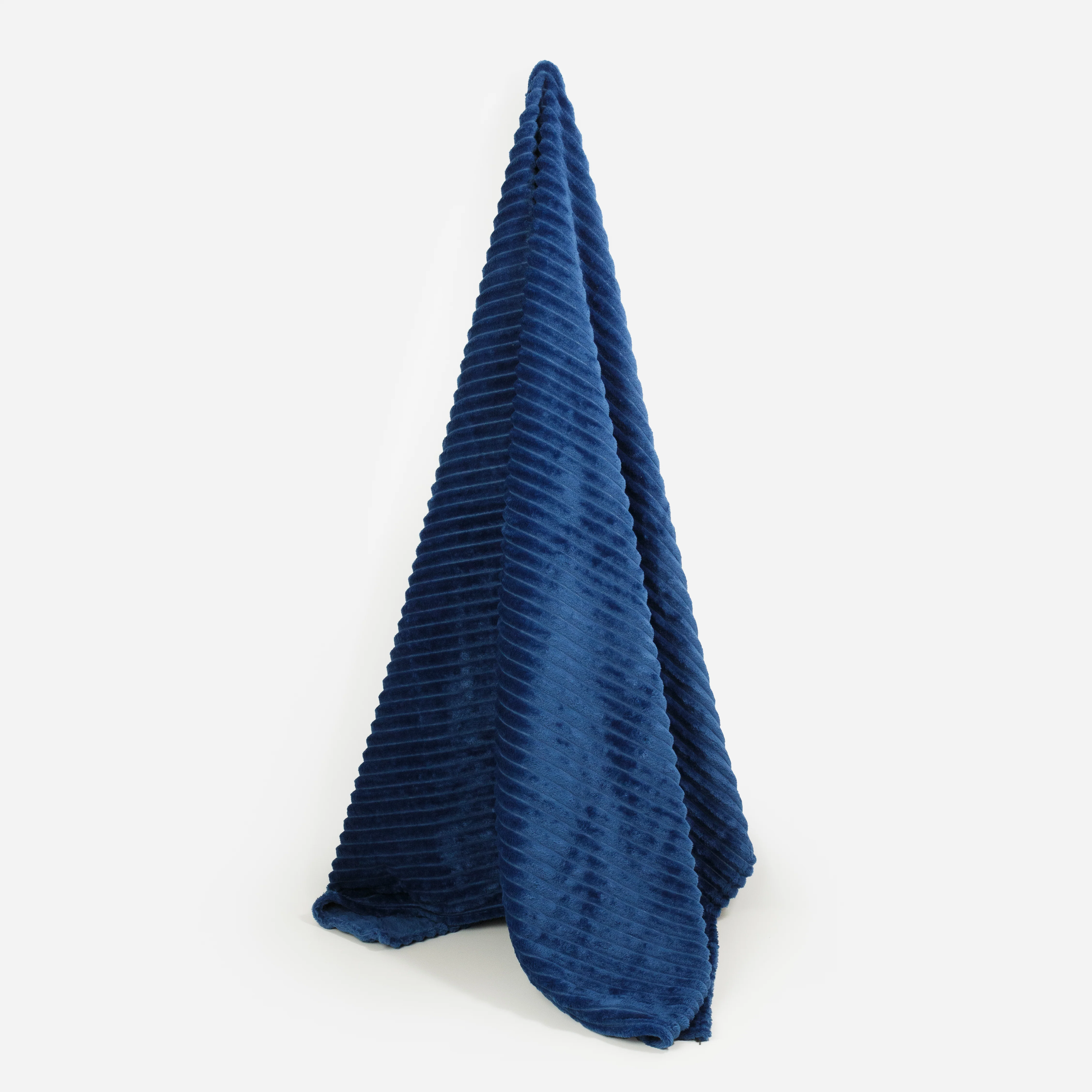 Petite couverture marine côtelée - Image 3