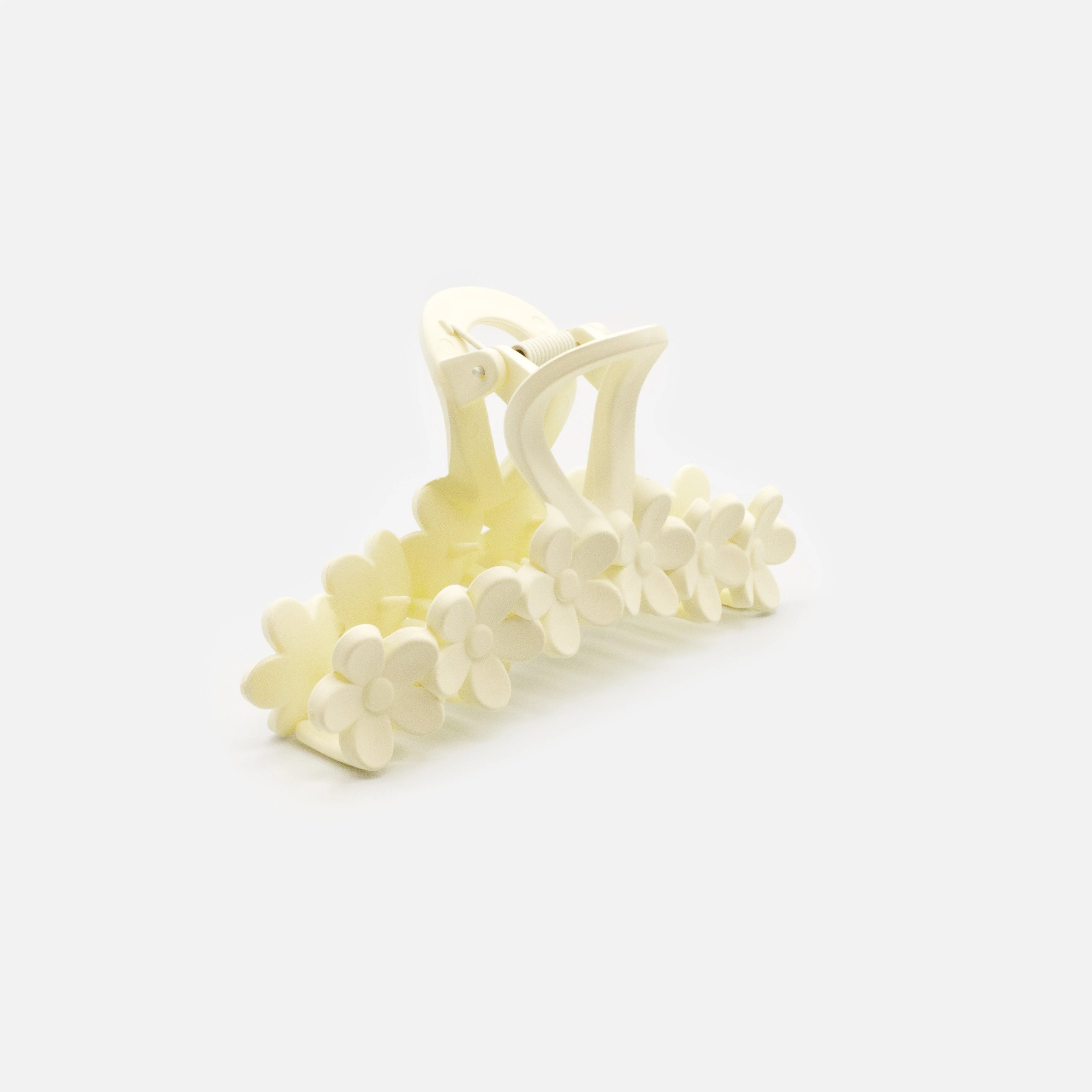 Pince fleurs ivoire en plastique au fini mat - Image 2