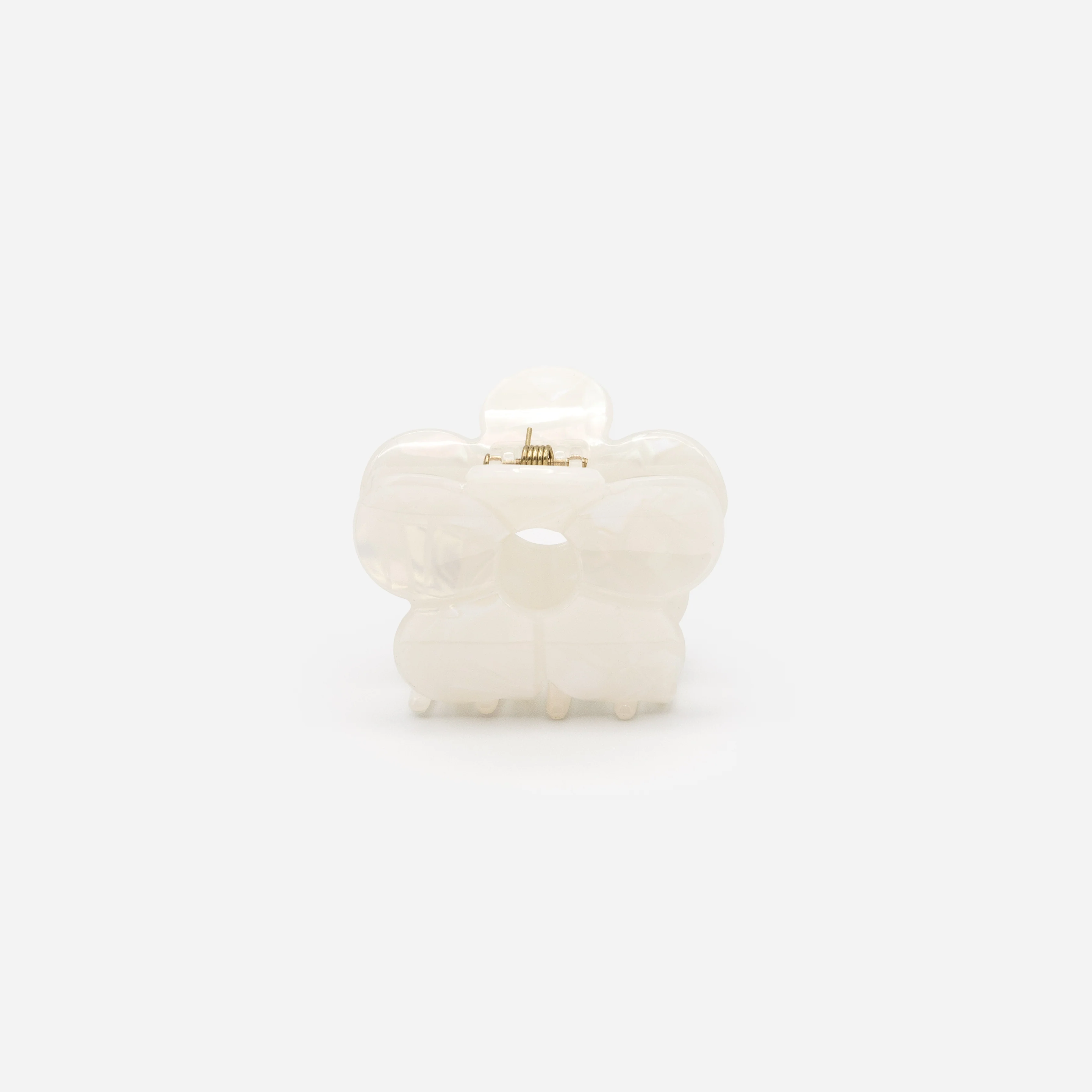 Pince moyenne fleur blanche nacrée