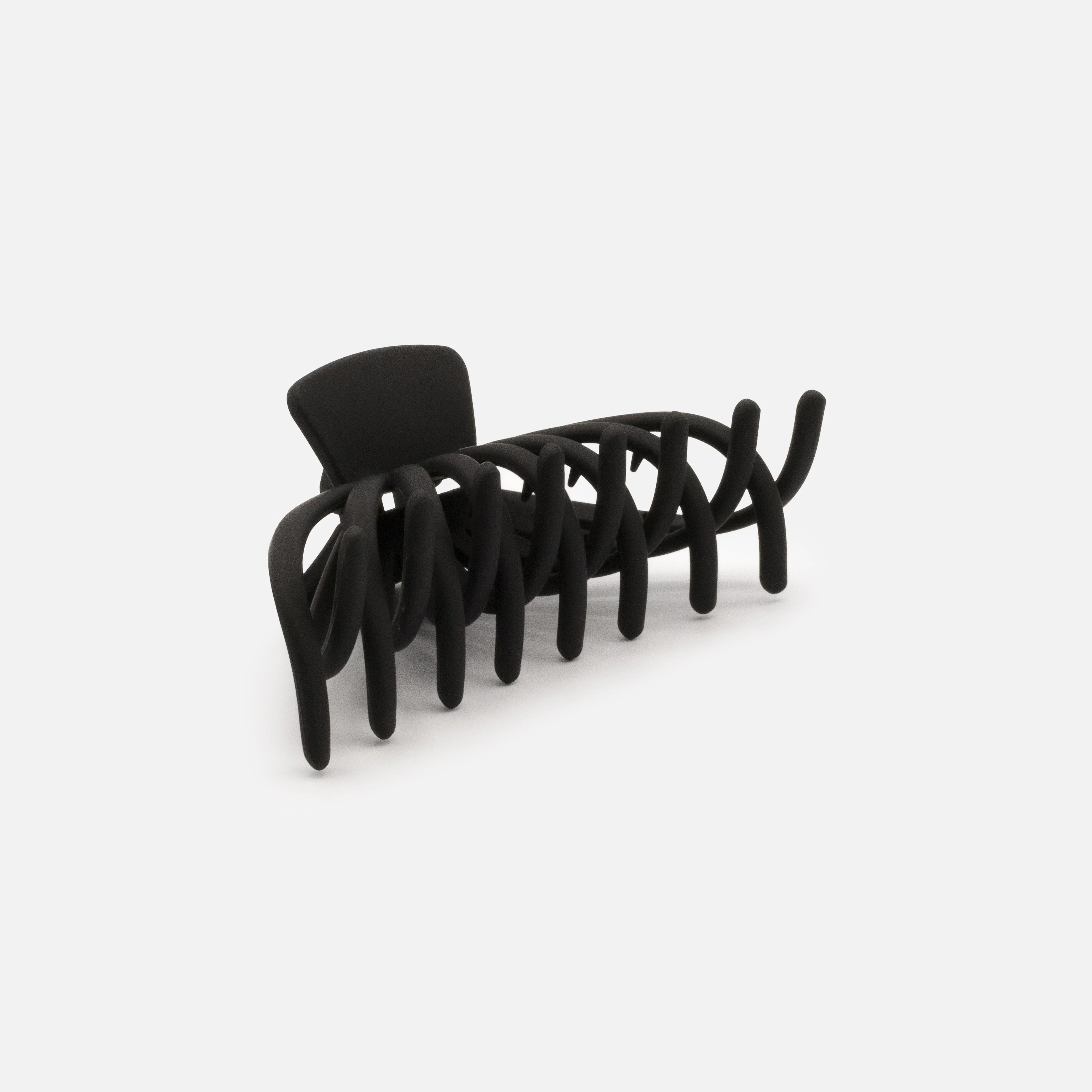 Pince pieuvre noire en plastique au fini mat - Image 3