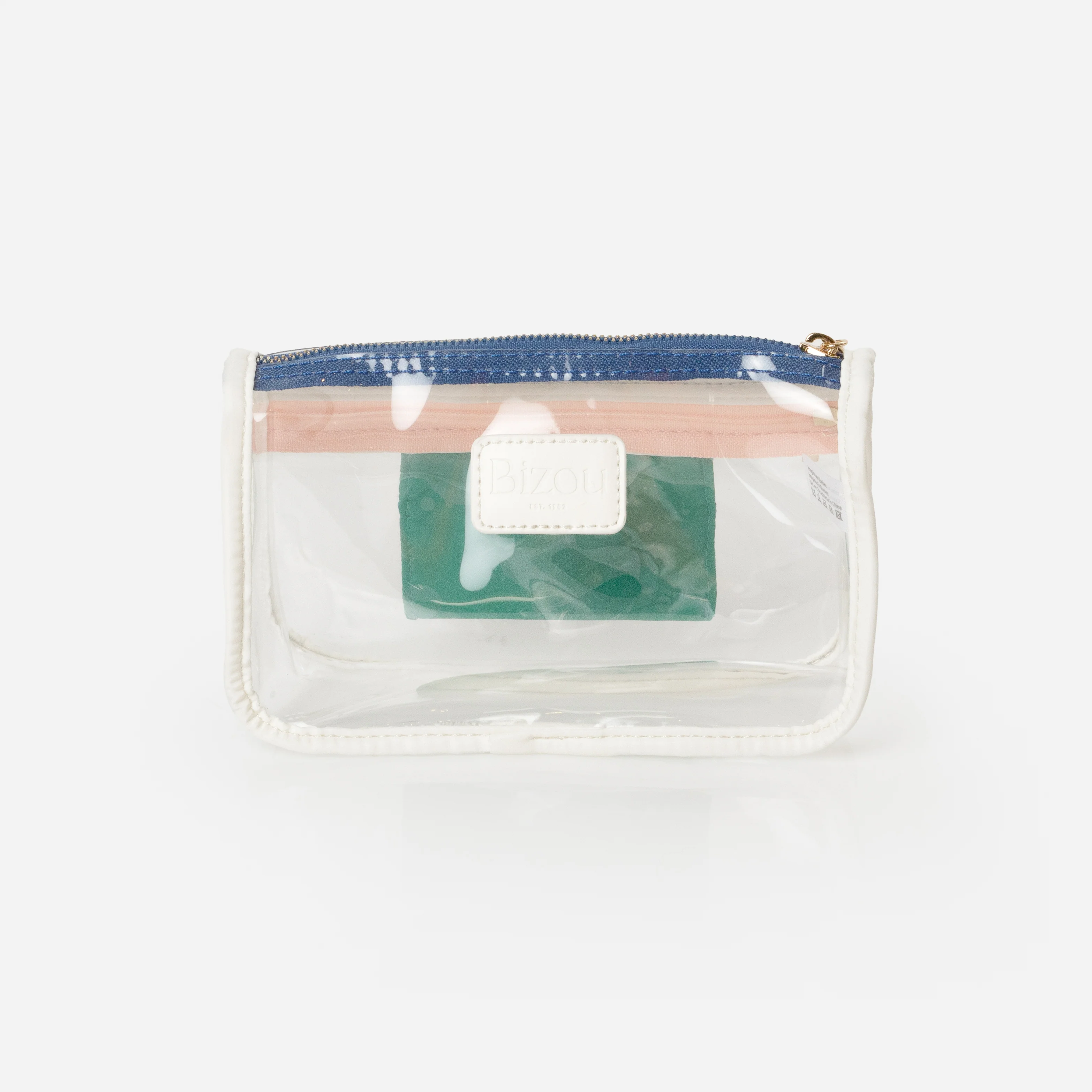 Pochette à cosmétiques translucide avec touches de couleurs - Image 3