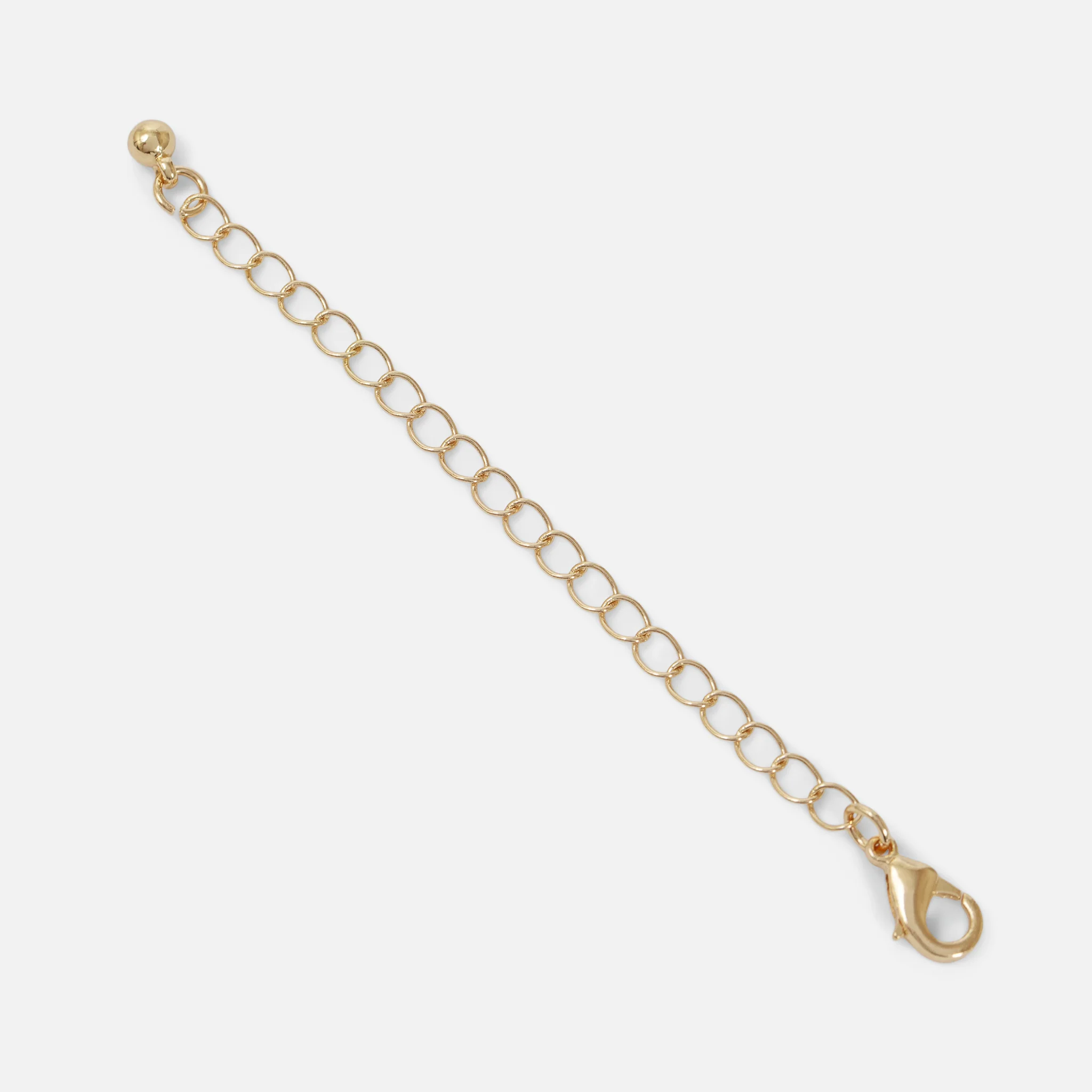 Rallonge pour collier dorée en acier inoxydable