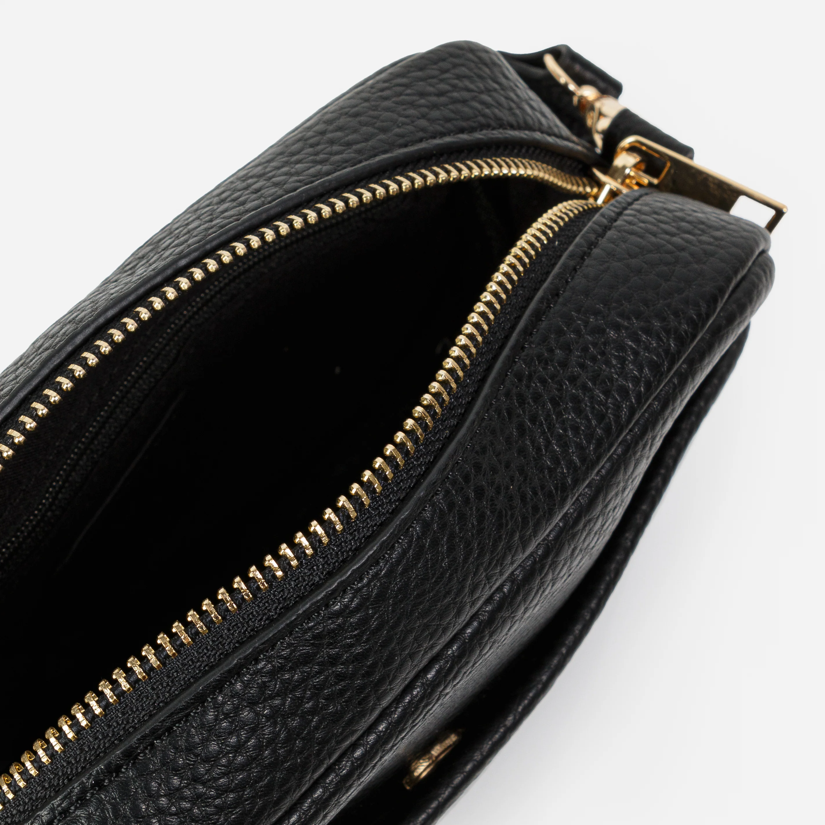 Sac bandoulière noir avec sangle en nylon - Image 4