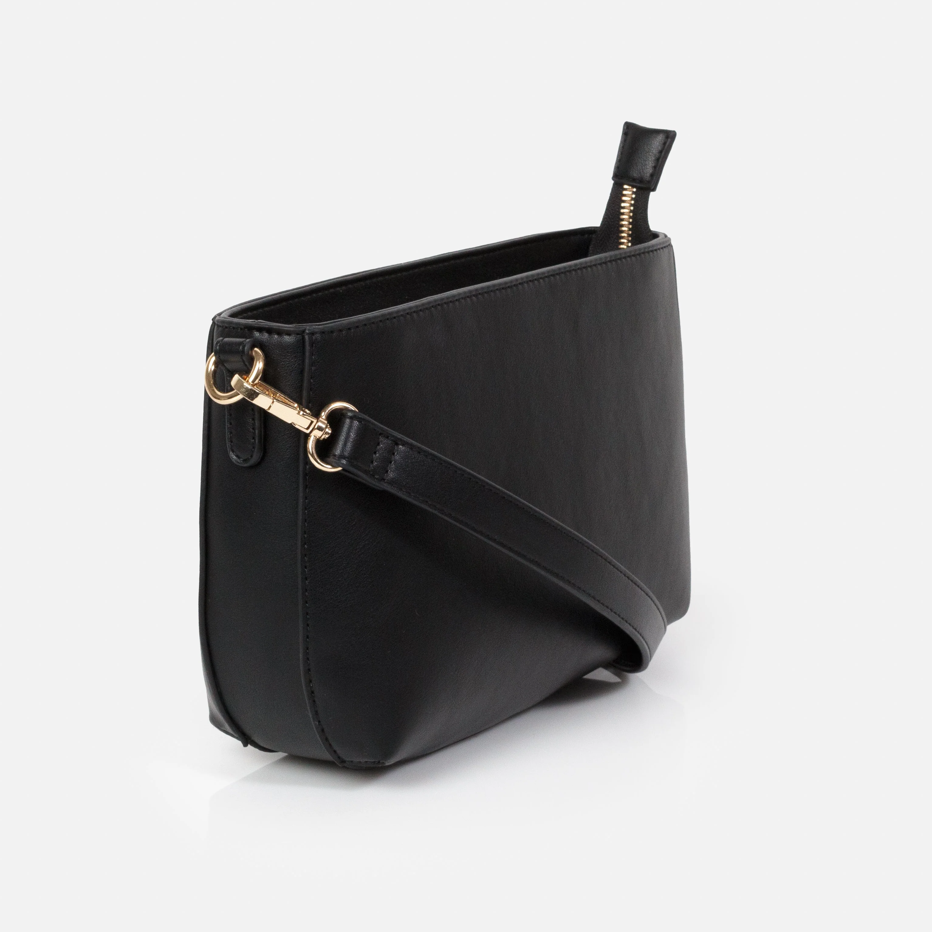 Sac à main noir en PU lisse - Image 2