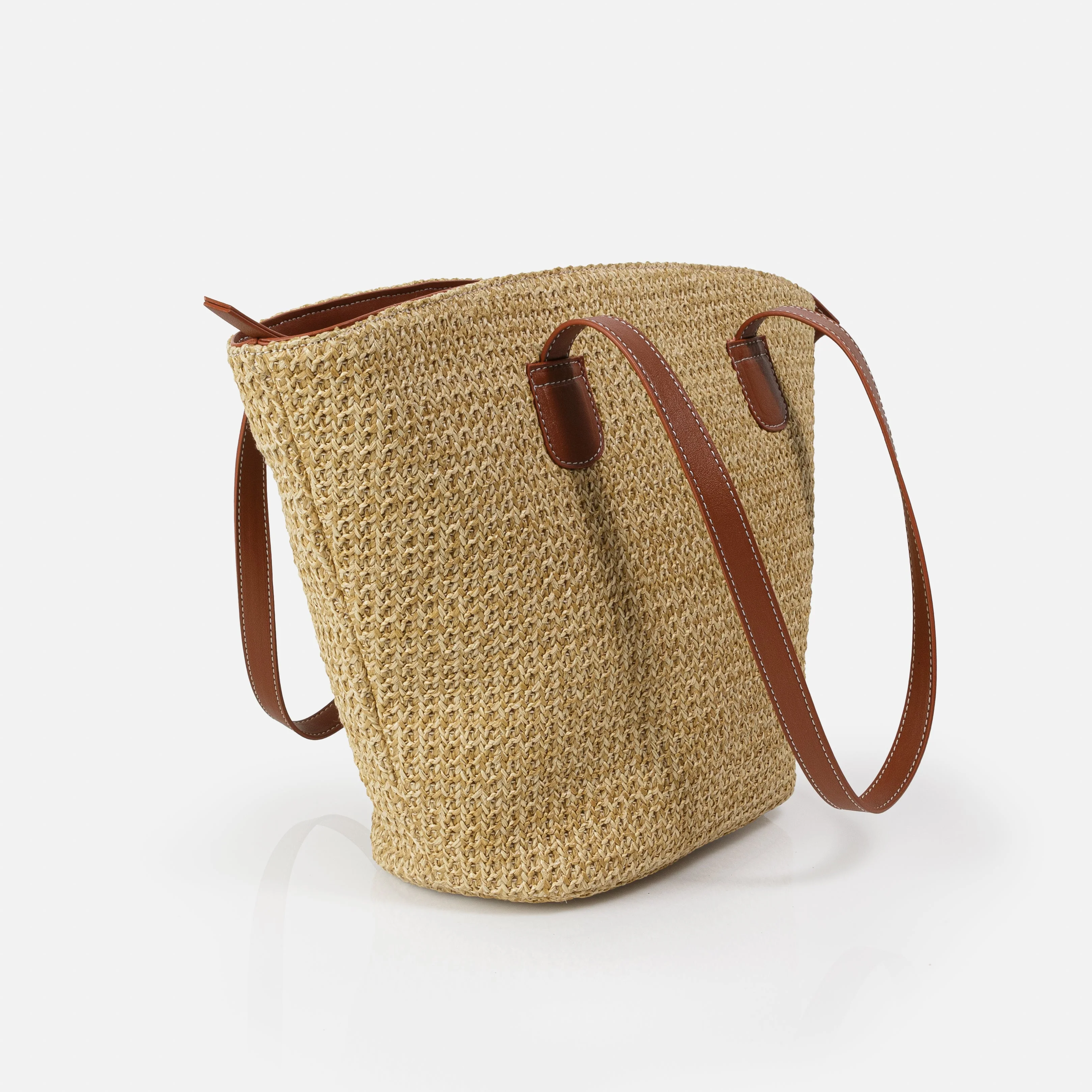 Sac fourre-tout en paille tressée - Image 3