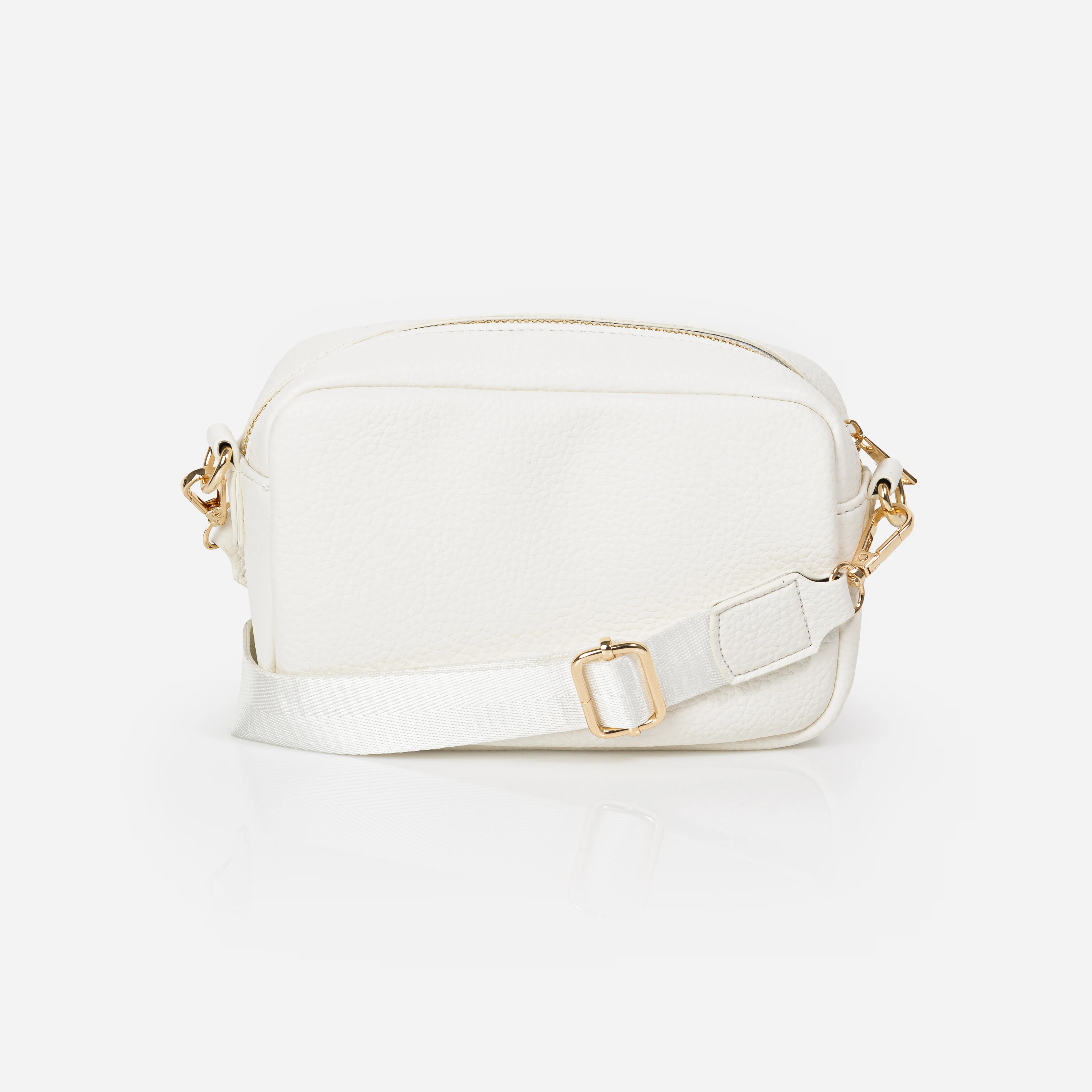 Sac bandoulière ivoire avec sangle en nylon - Image 3