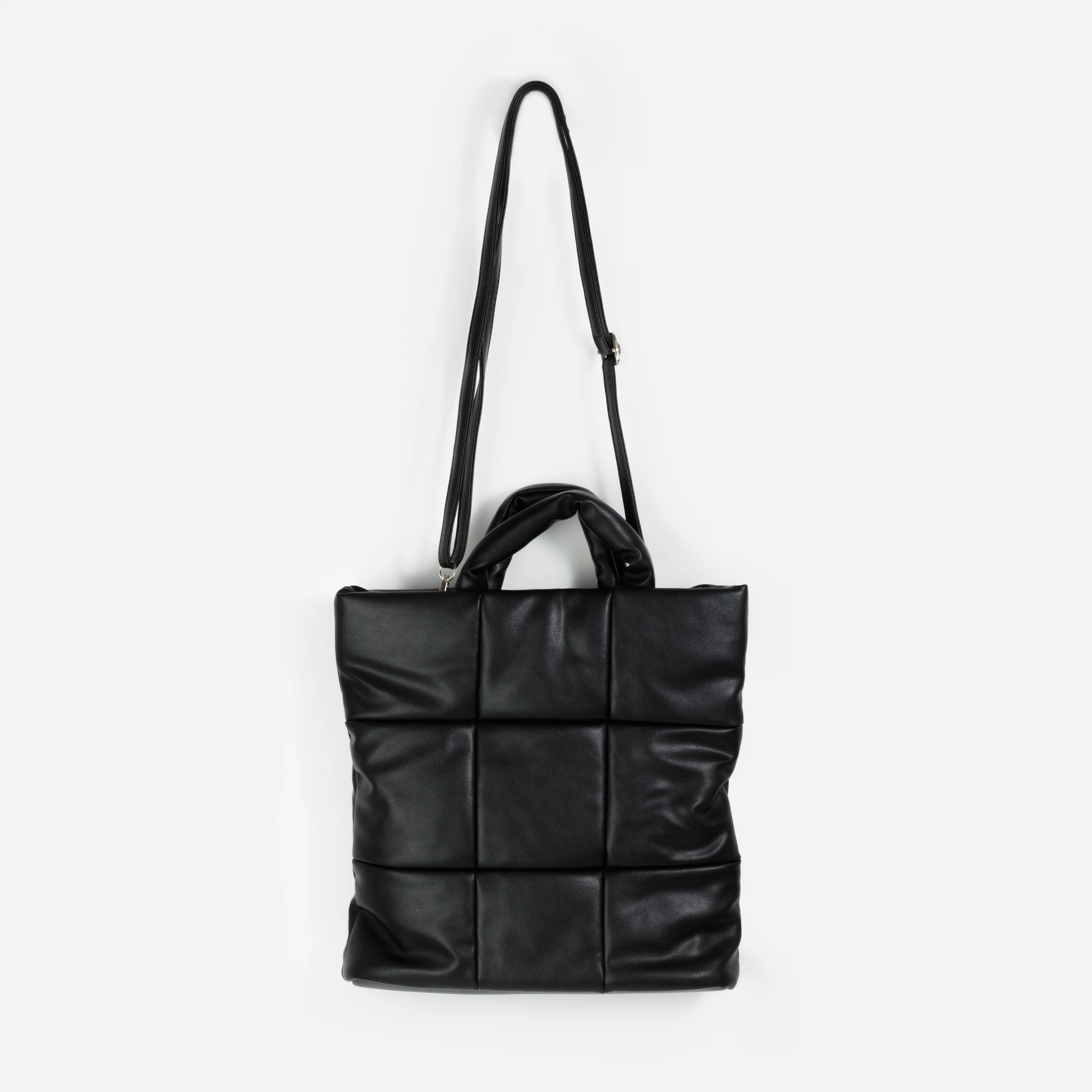 Sac fourre-tout carré matelassé noir - Image 2