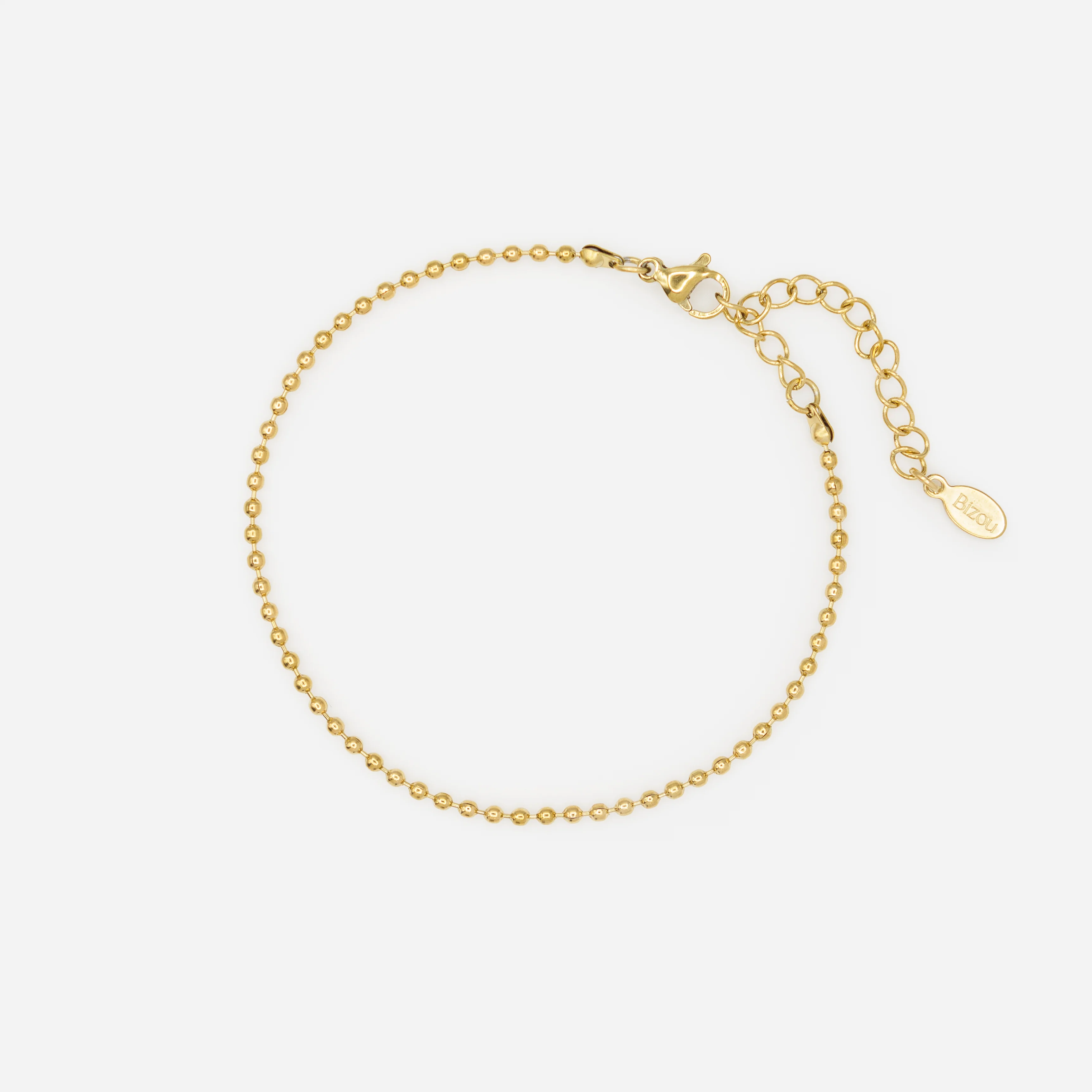 Ensemble de trois bracelets dorés avec fleur en acier inoxydable - Image 3