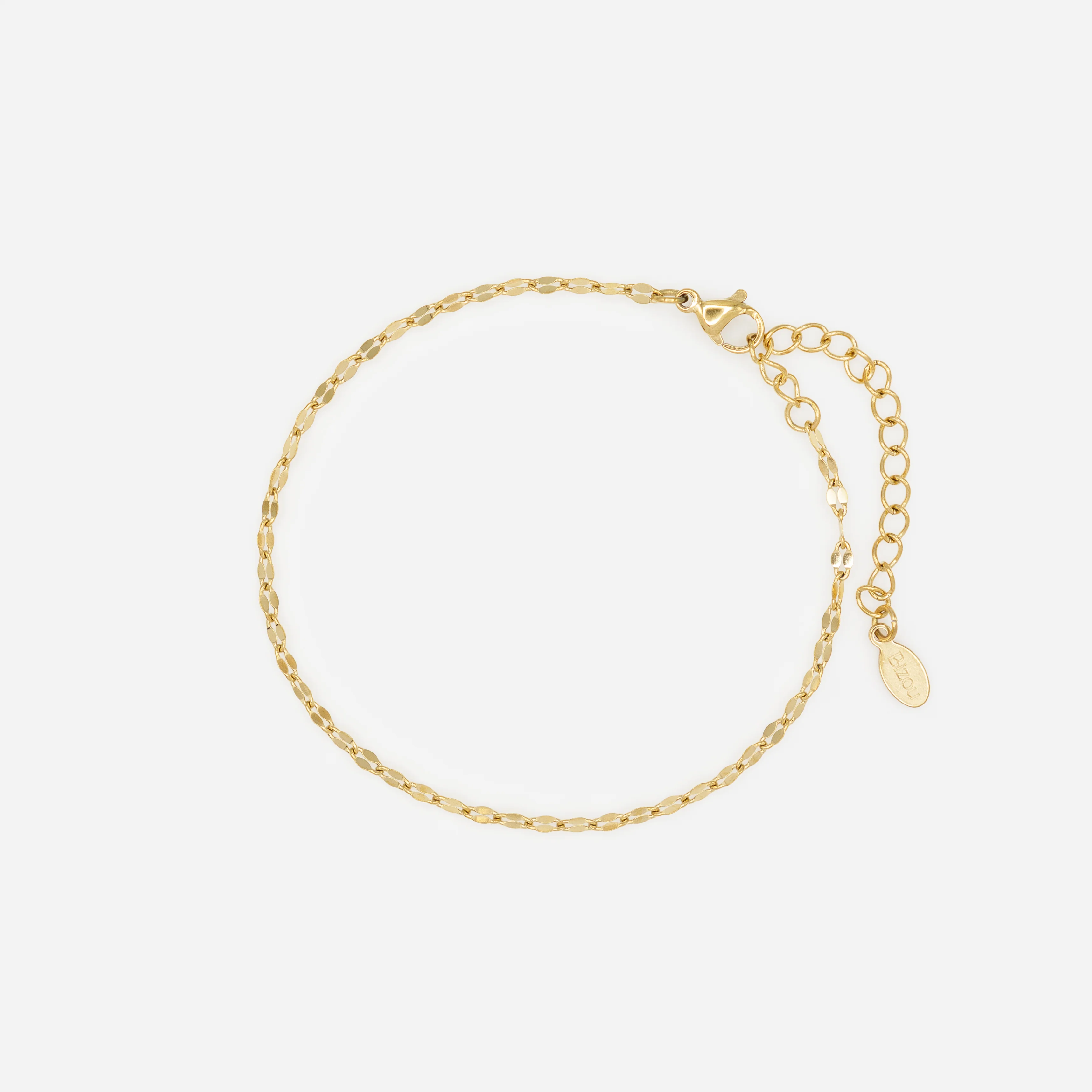 Ensemble de trois bracelets dorés avec fleur en acier inoxydable - Image 4