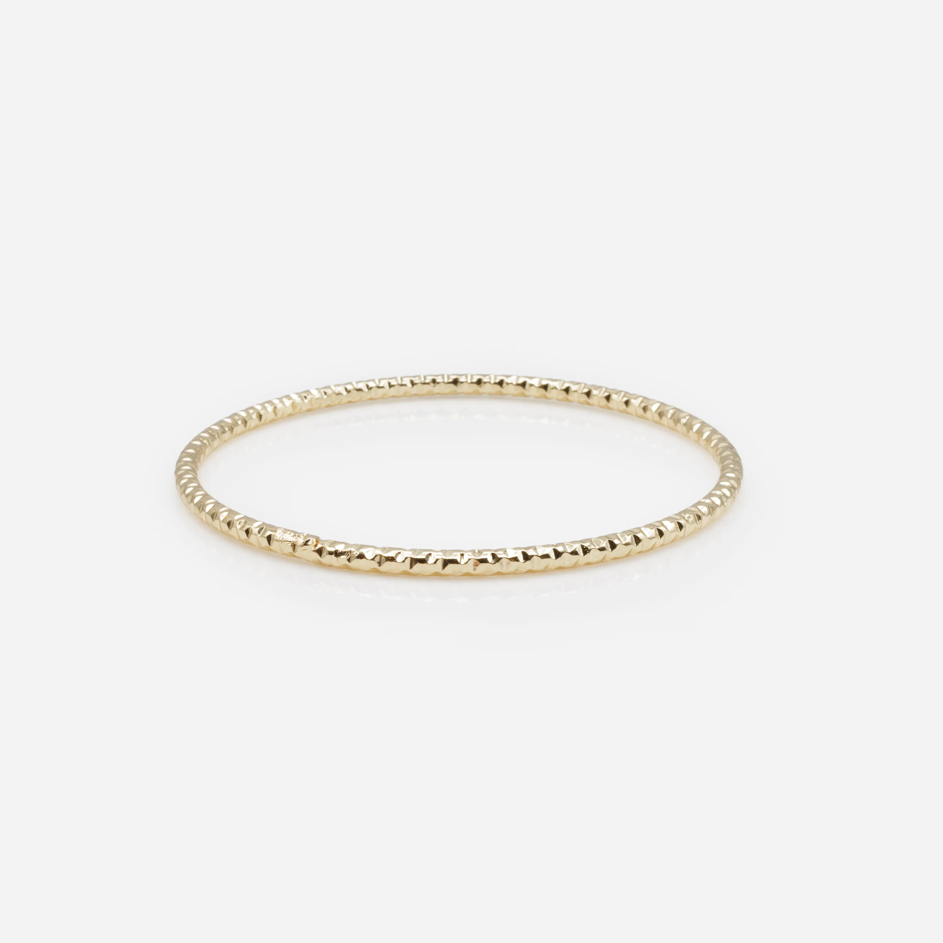 Trio de bracelets rigides texturés 3 tons - Image 5