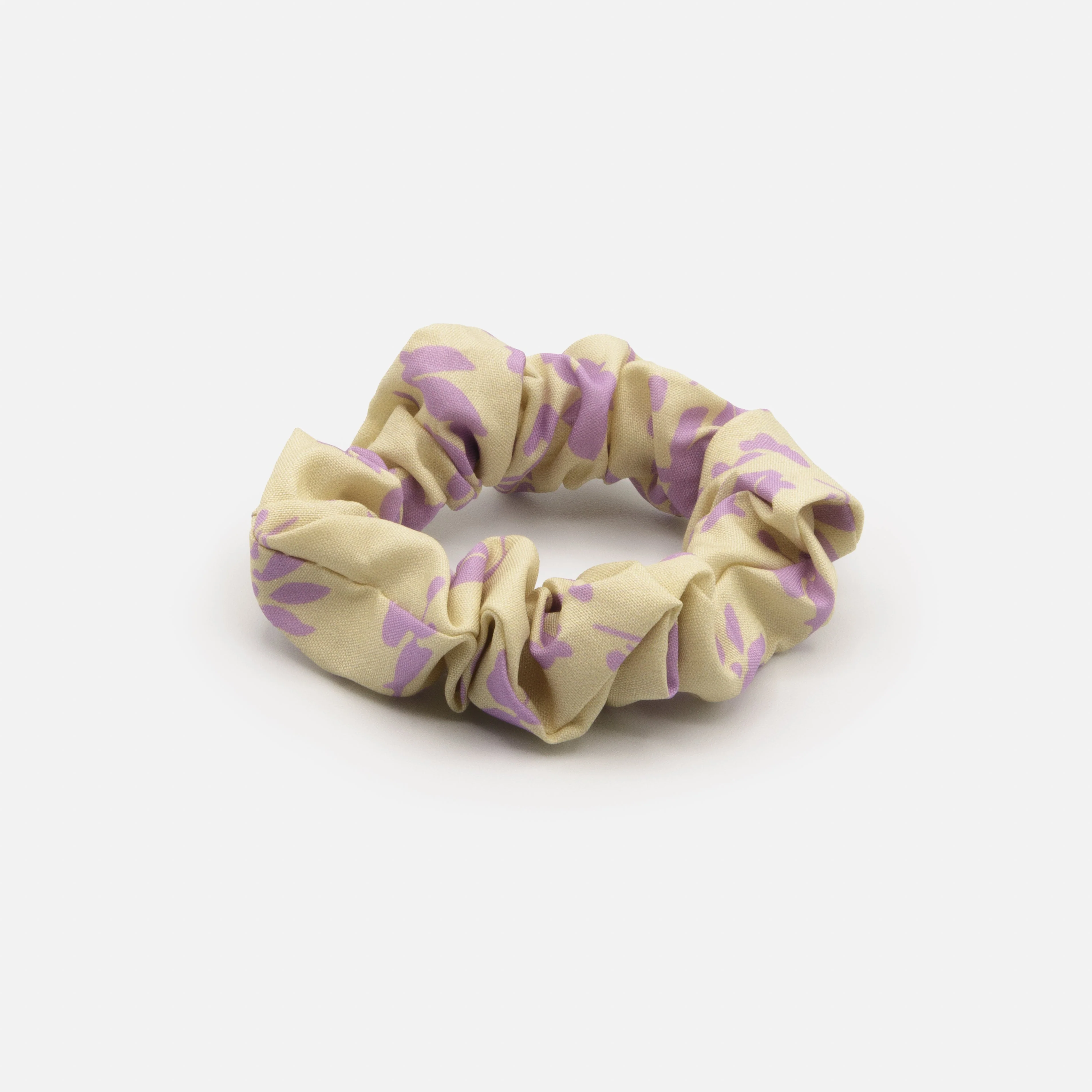 Trio de chouchous noir, mauve et fleurs - Image 3
