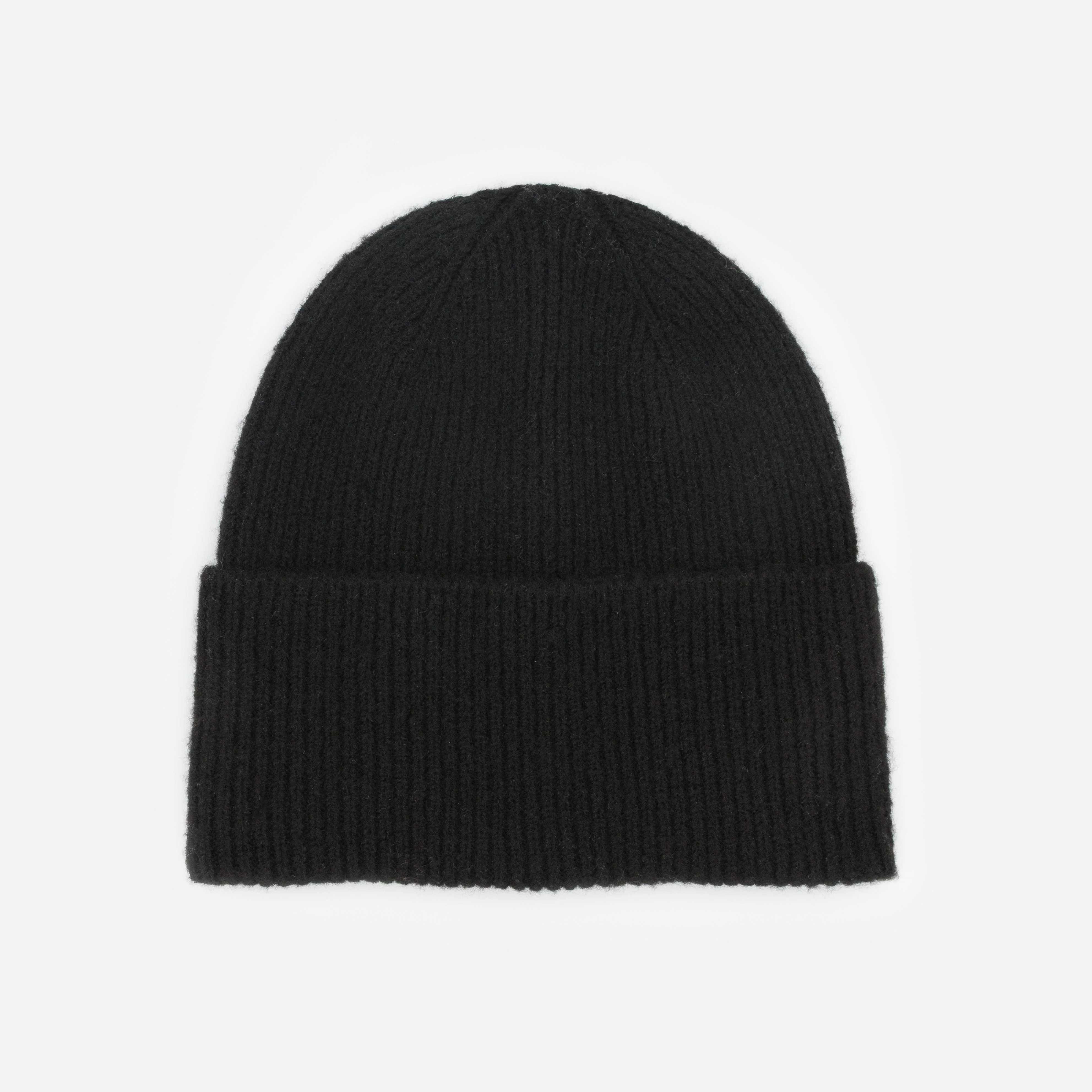 Tuque noire en tricot à petites mailles - Image 2